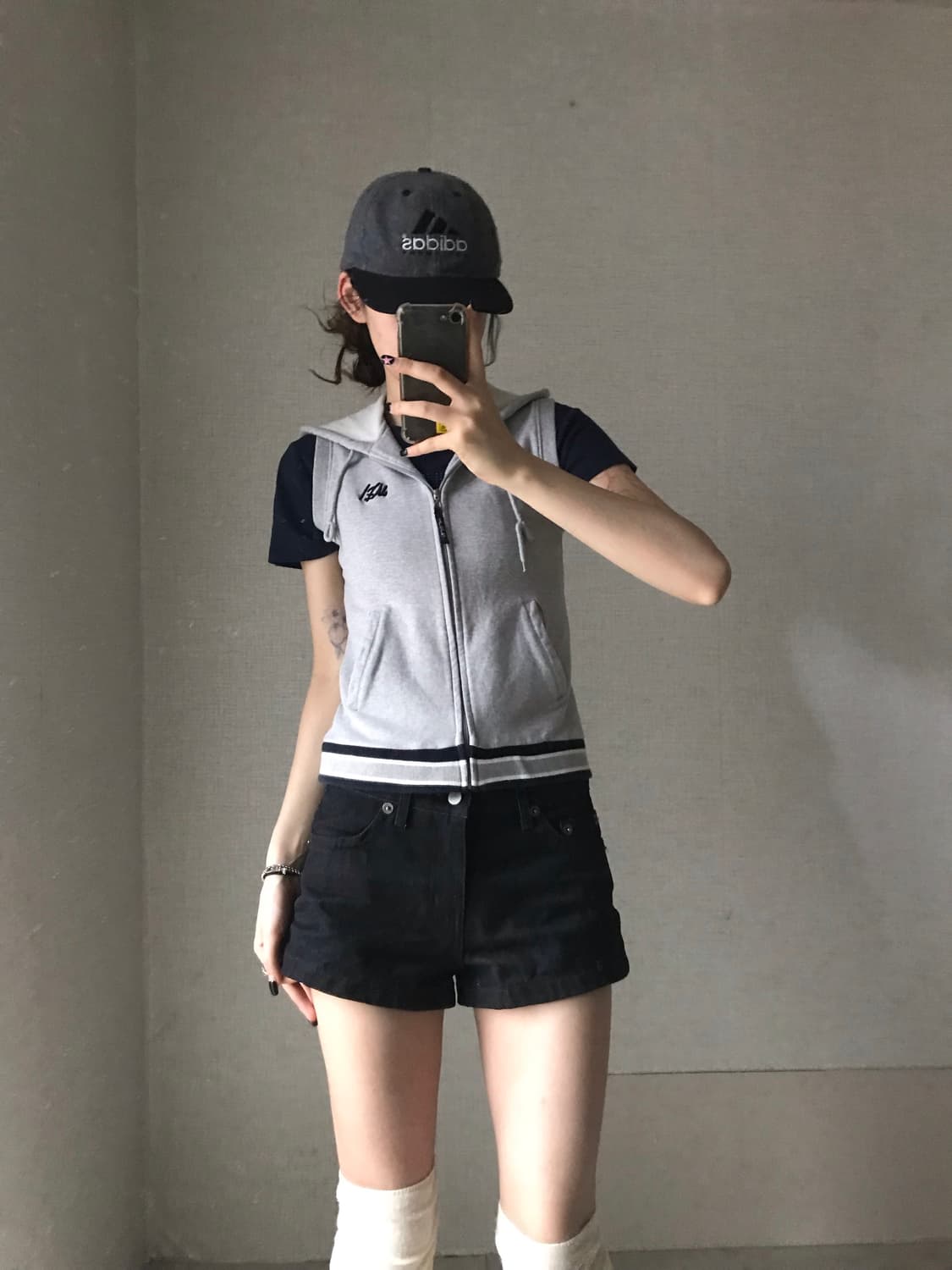 마자플라바 그레이 조끼 집업 상품이미지1