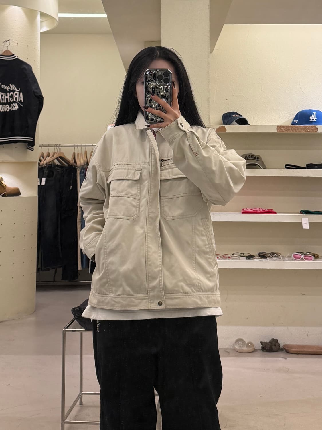 간사이 20012 모델 작업용 베이지 블루종 U1255 상품이미지1