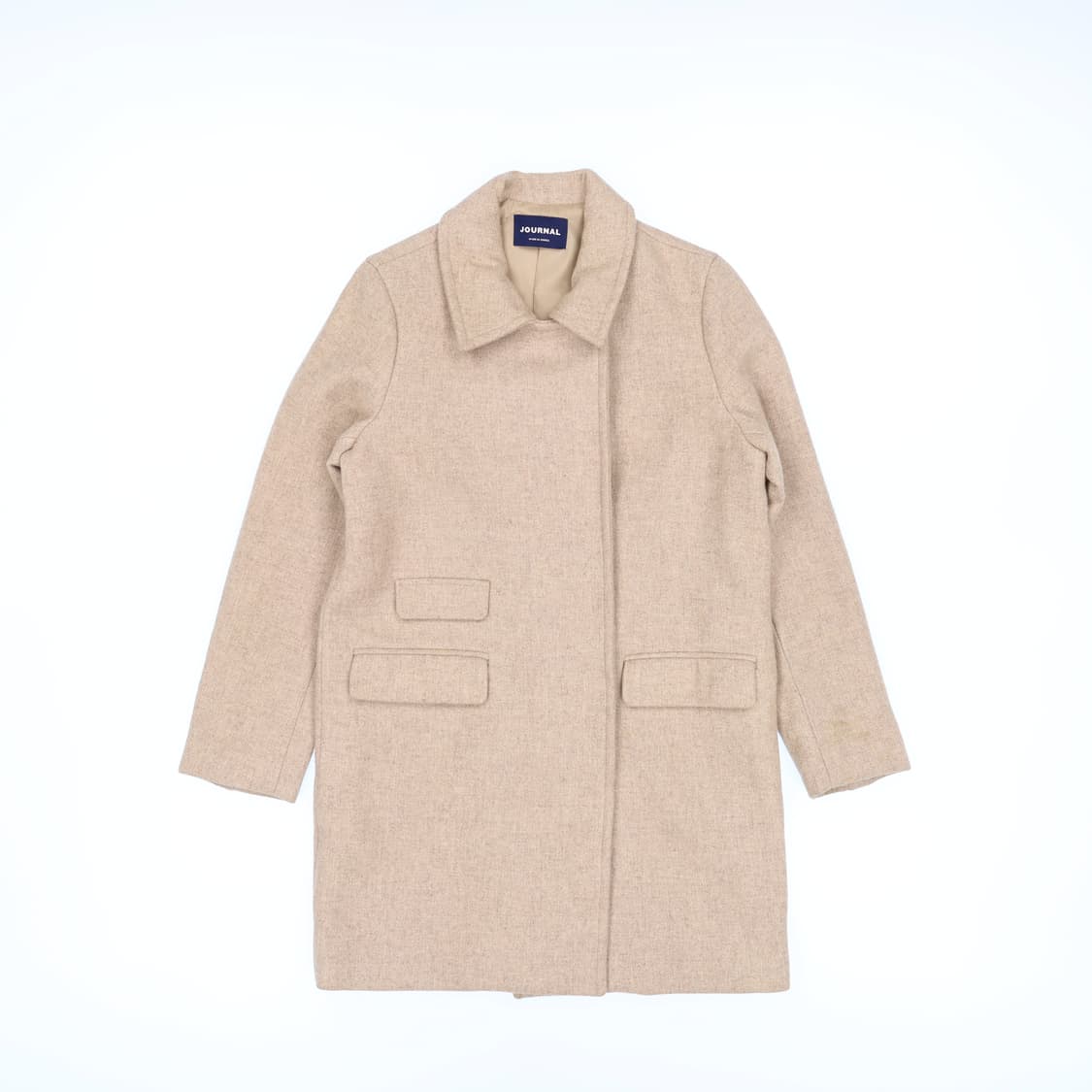 [실측확인] JOURNAL 저널 베이지 코트 자켓 1208J1 상품이미지1