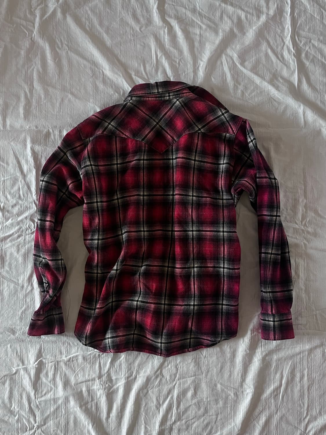 rock punk button check shirt 상품이미지4