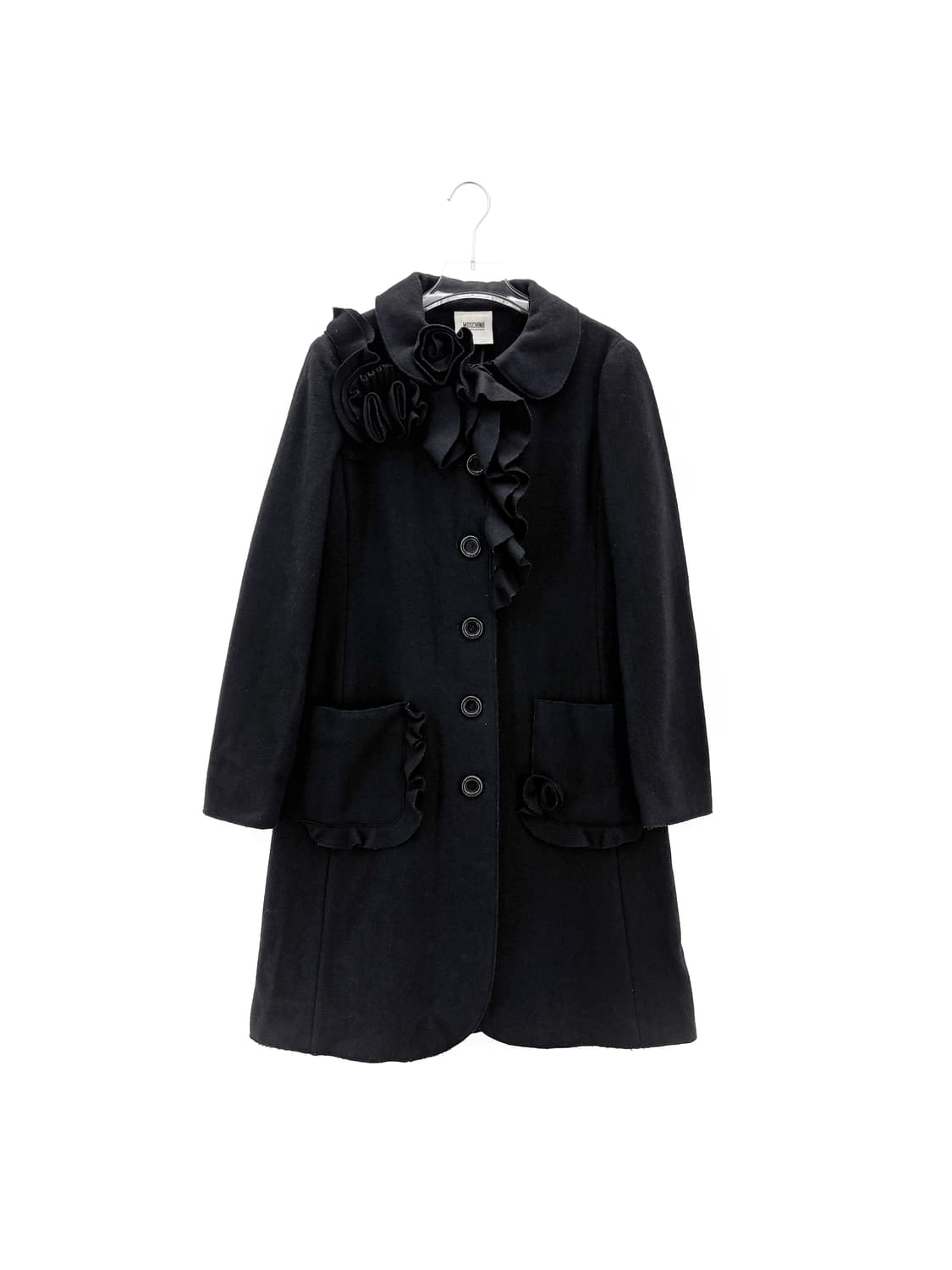 모스키노 06F/W 러플 장식 울 코트 상품이미지2