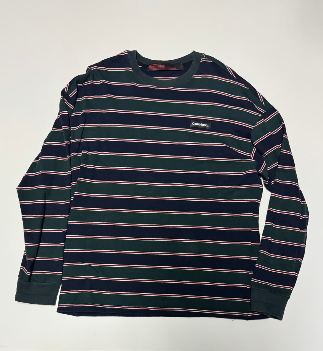 compagno 꼼파뇨 스트라이프 긴팔 롱 슬리브 상품이미지1