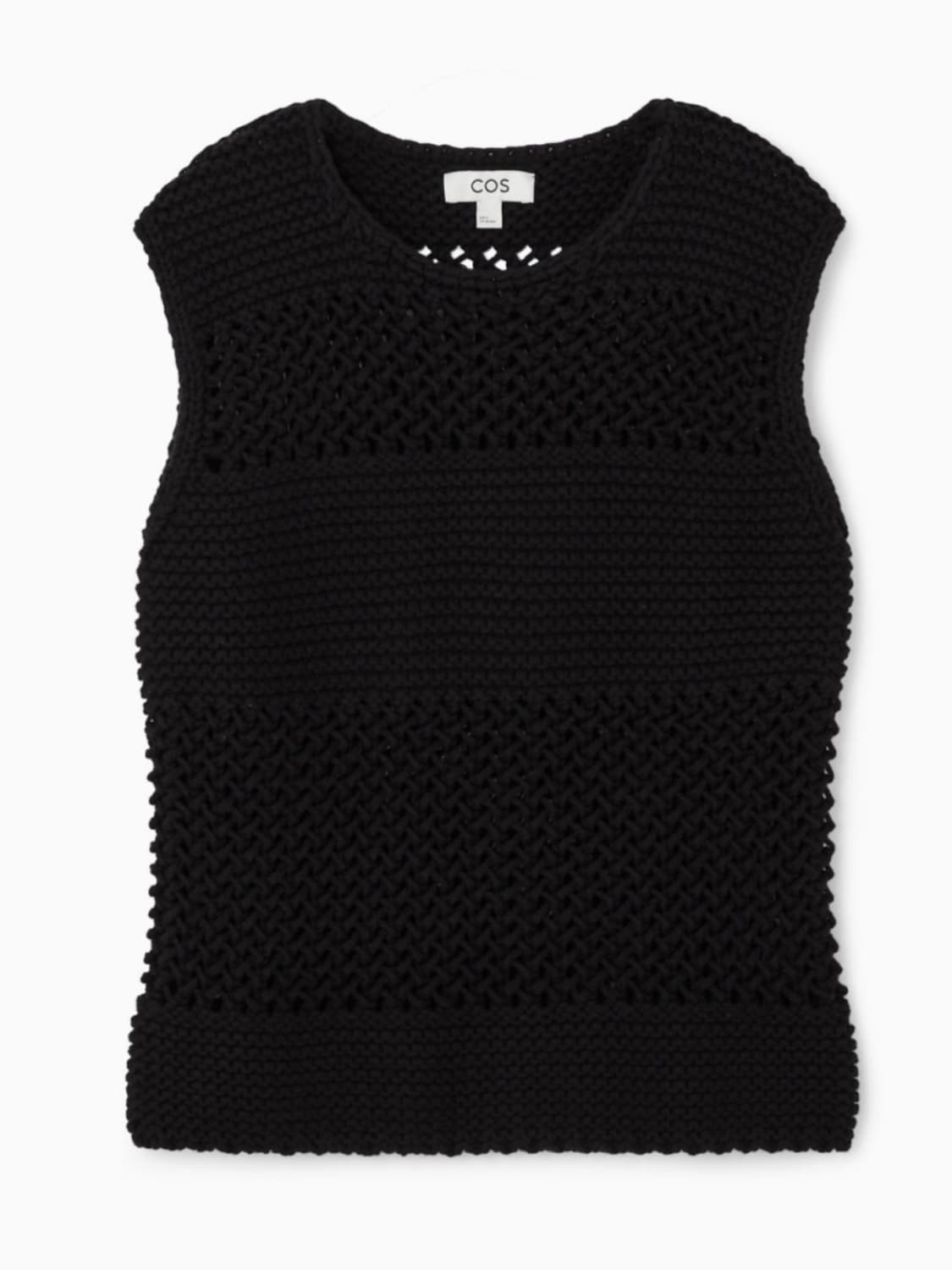 COS 코스 블랙 니트 슬리브리스 베스트 상품이미지4