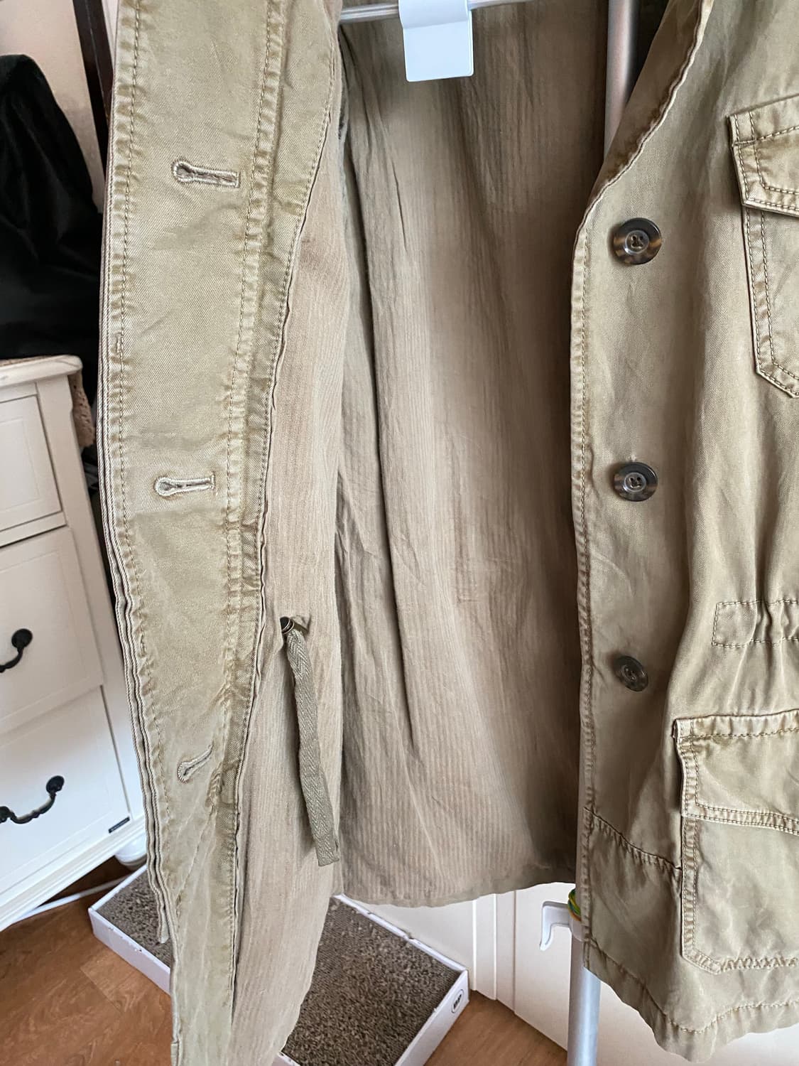 바나나 리퍼블릭 야상 자켓 XS 카키(새상품) 상품이미지10