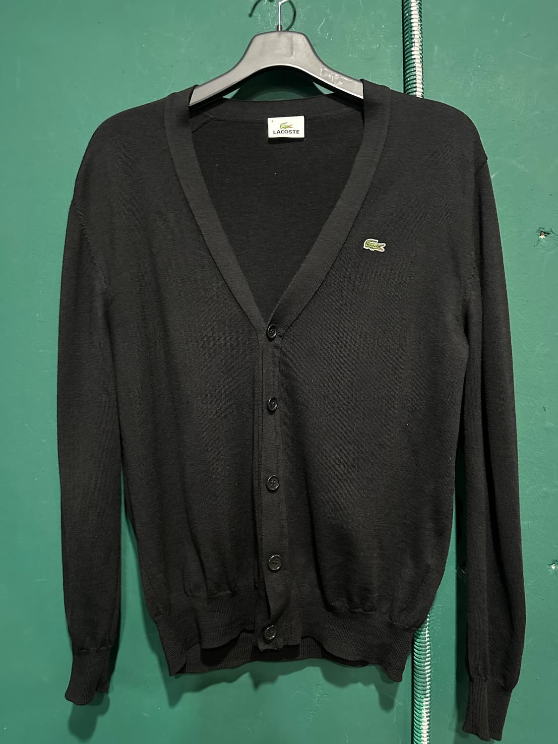라코스테 가디건 4사이즈 블랙 상품이미지1