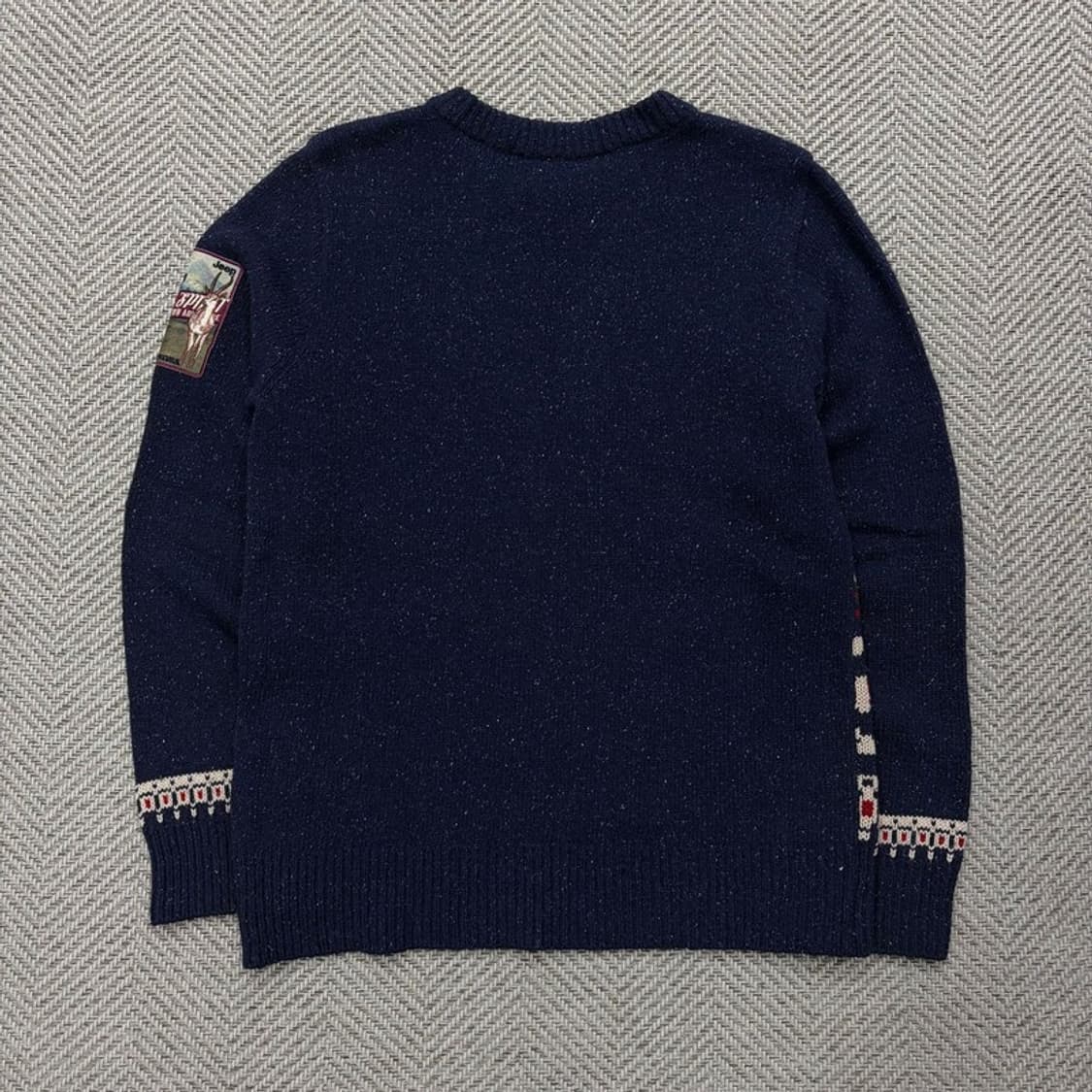 지프 패턴 라운드넥 니트 v2354 상품이미지2