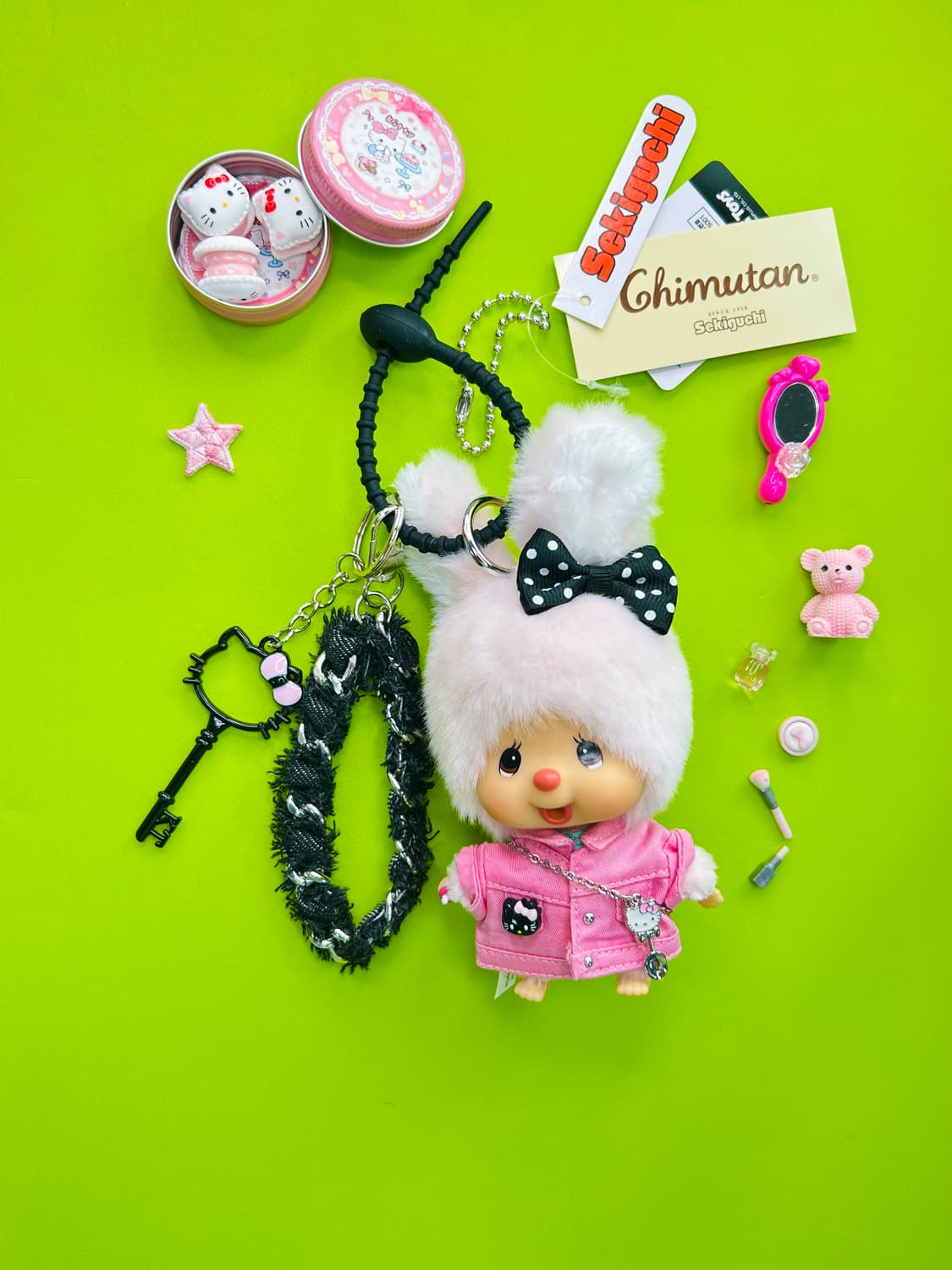 (82) ✨🐰🎀정품치무탄 빅헤드 커스텀키링 +Hello Kitty  상품이미지1