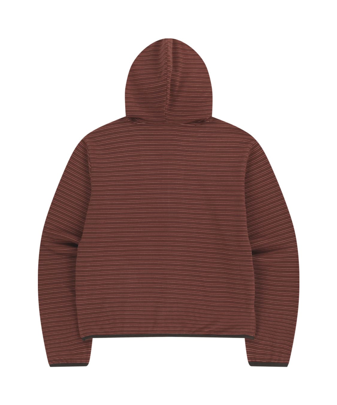 스트라이프 플리스 후드집업 레드 상품이미지2