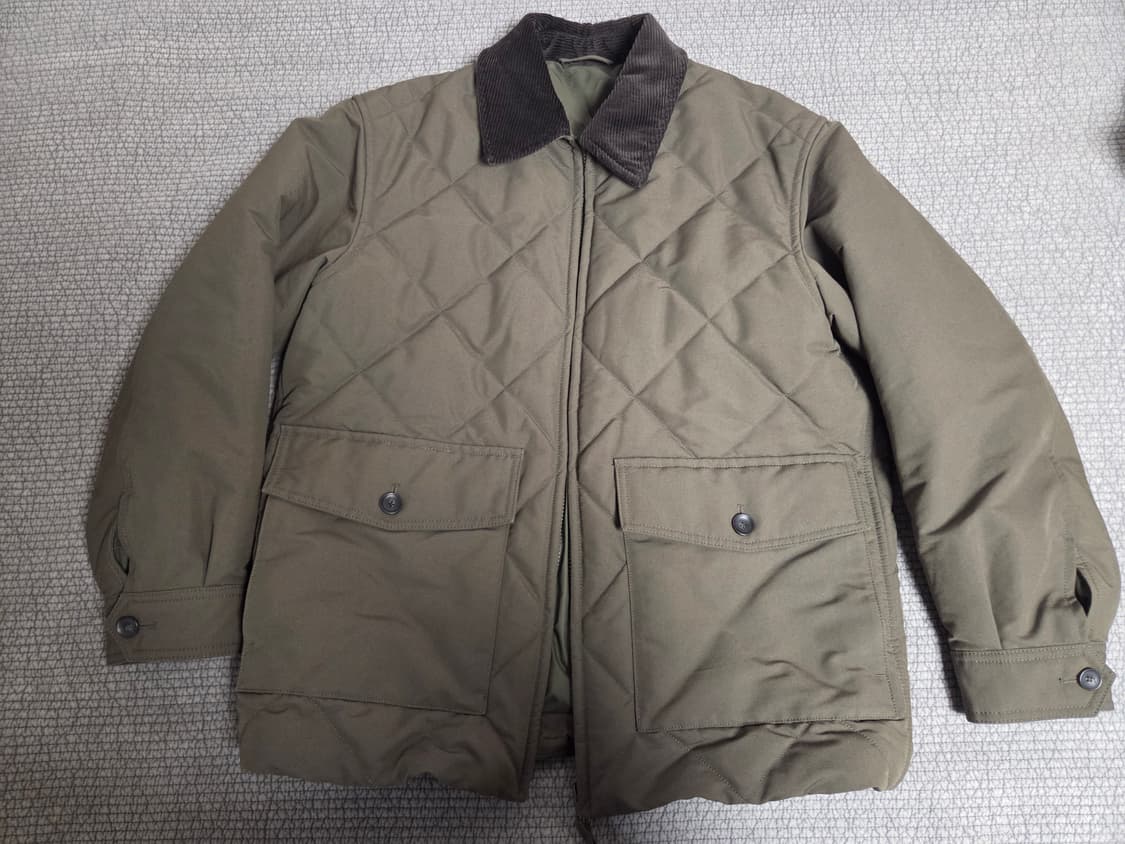 유니클로 x JW 앤더슨 패디드 퀼팅 블루종 올리브 M 상품이미지1