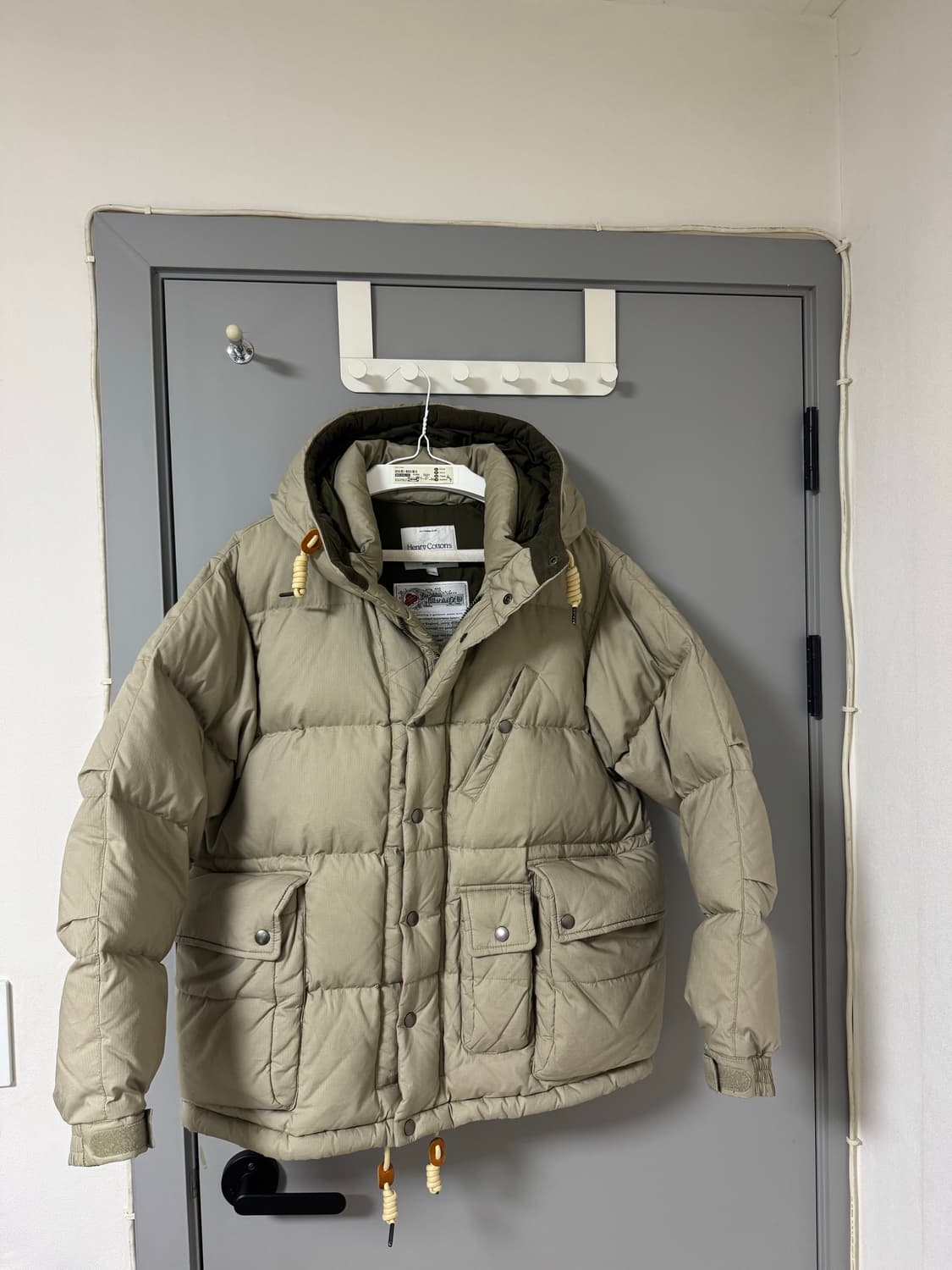 헨리코튼 ffc 왁스 구스패딩 카라코람 베이지 95 상품이미지2