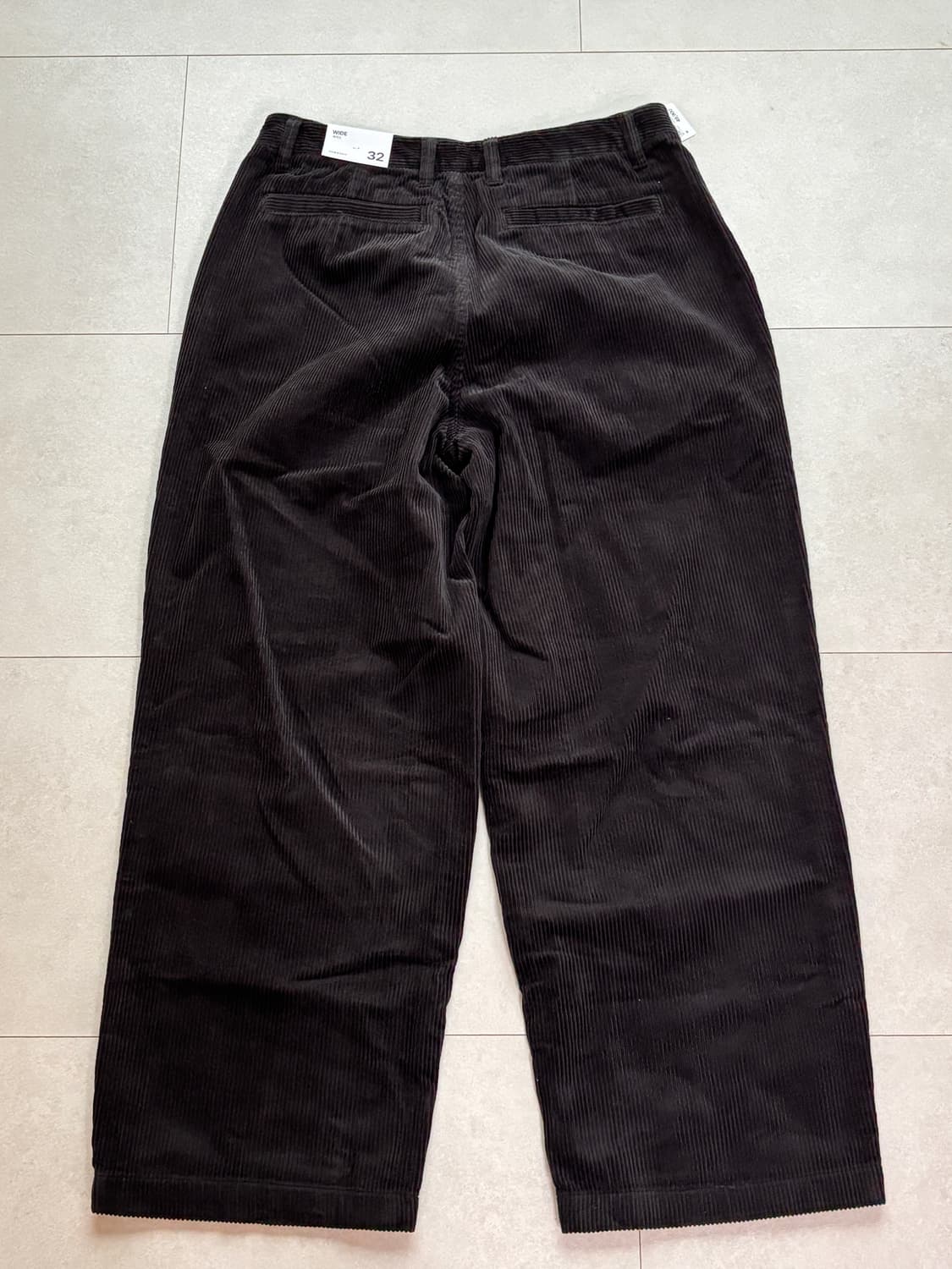 스파오 와이드 코듀로이 팬츠 32 그레이 새상품 상품이미지6