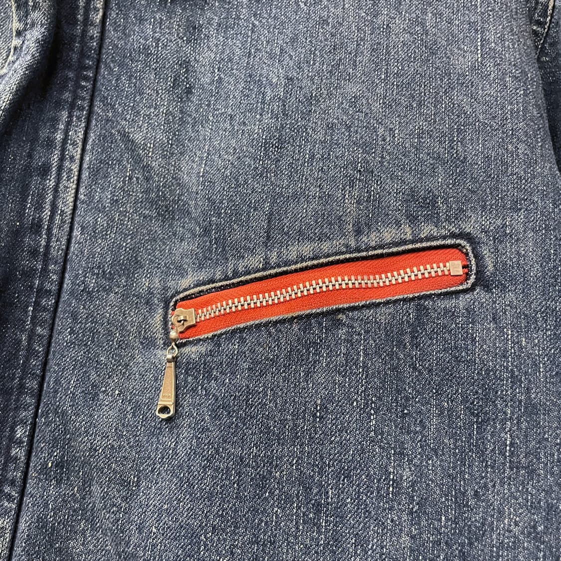 블루블루 스웨이드 넥 빈티지 데님 워크 초어 자켓 워크 웨어 N122 상품이미지5