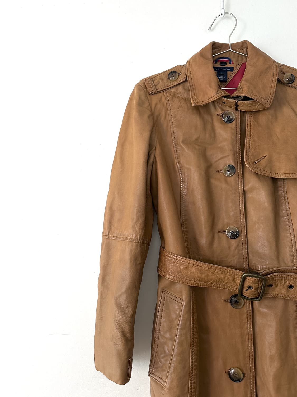 TOMMY HILFIGER buckle leather jacket 상품이미지4