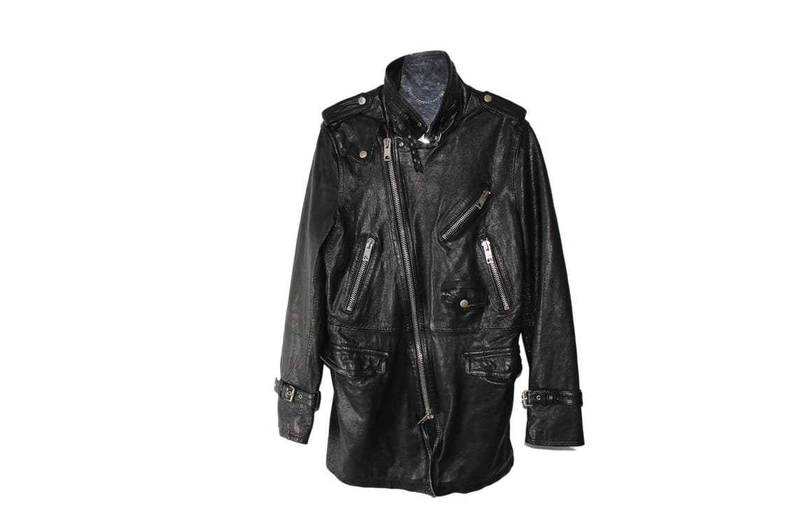 2000s JAPAN 2WAY 램스킨 레더 자켓 상품이미지2