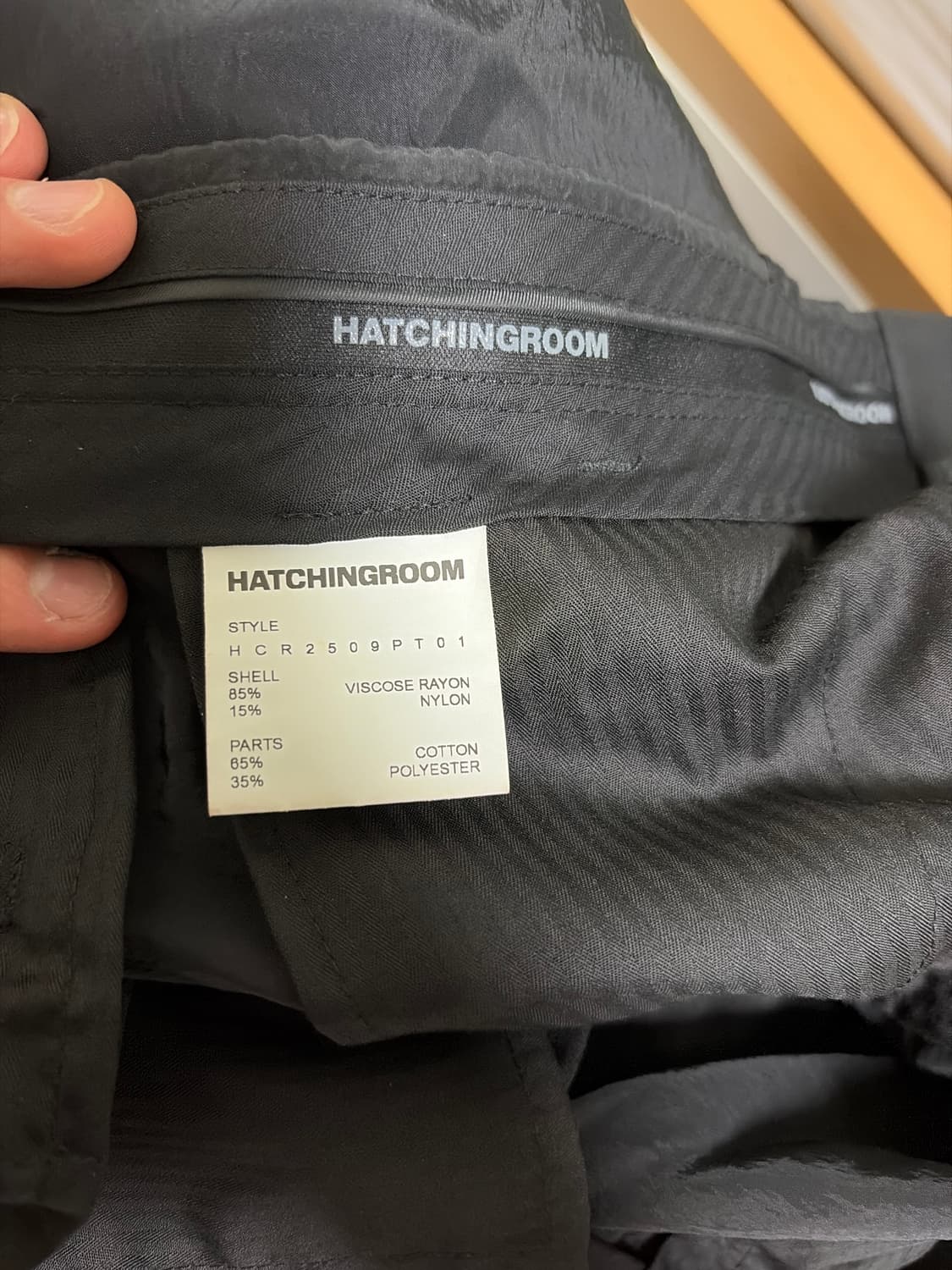 해칭룸 팬츠 3사이즈 블랙 상품이미지5