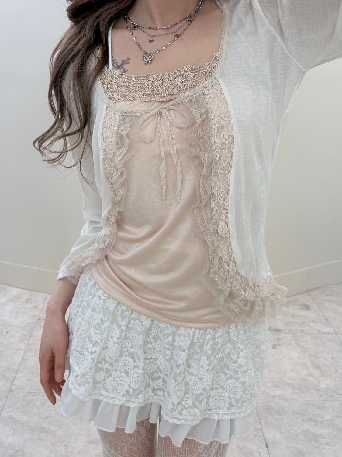 로즈베이지 레이스캐미솔 상품이미지4