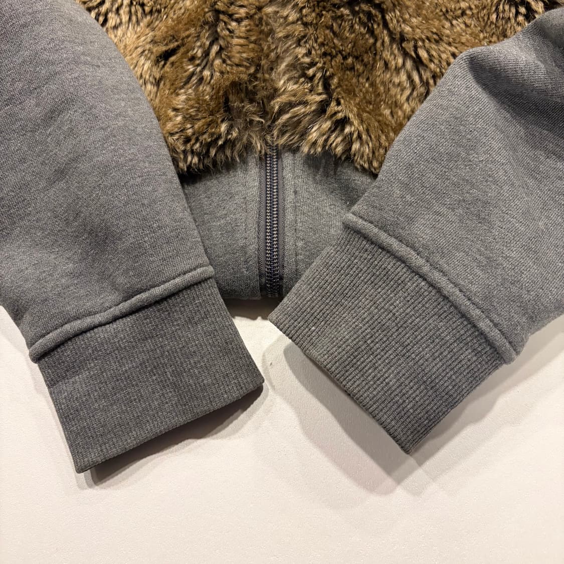 [90] 노스페이스 레딩 퍼 후드집업 그레이 B693 상품이미지6