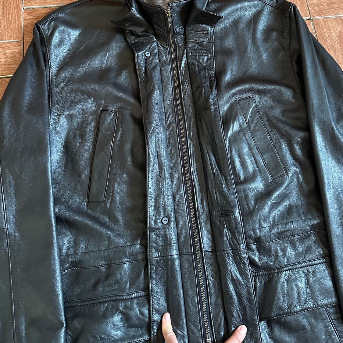 Vallemosso deer-skin leather coat 상품이미지3