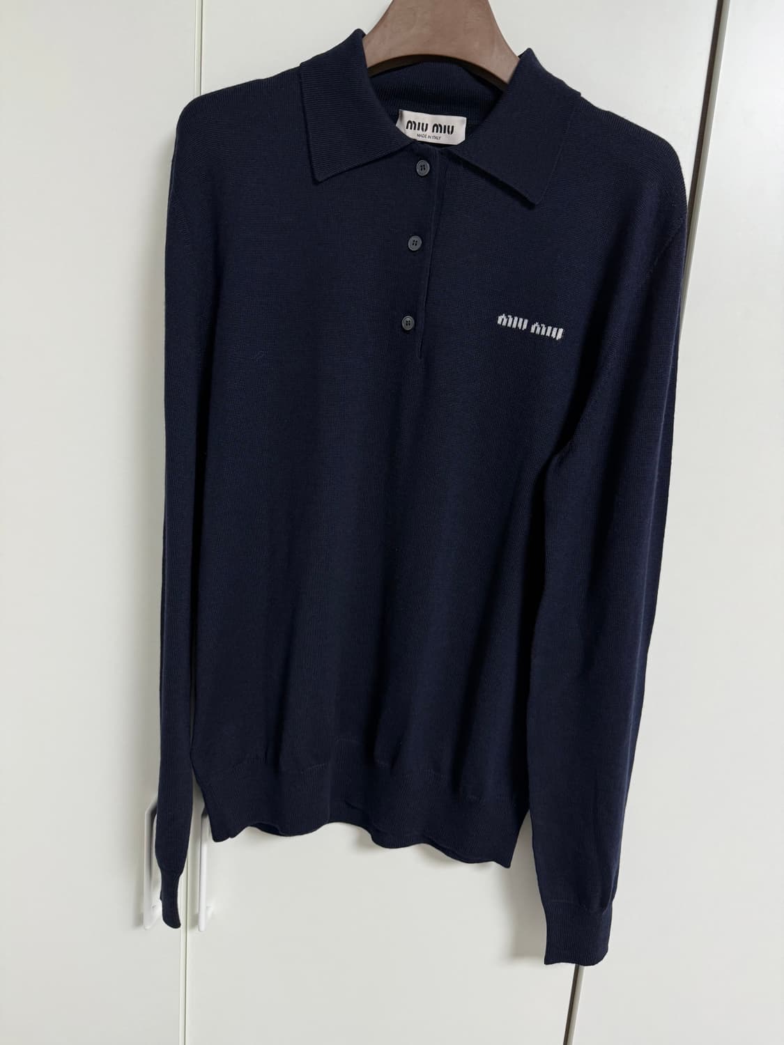 25SS 미우미우 울 폴로 니트 정품 상품이미지2