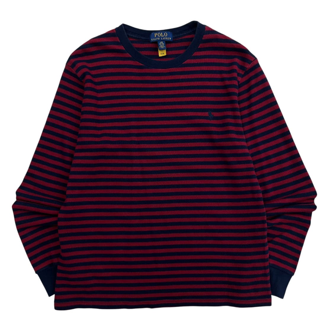폴로 랄프로렌 네이비포니 레드 단가라 네이비 와플 롱슬리브 L 상품이미지2