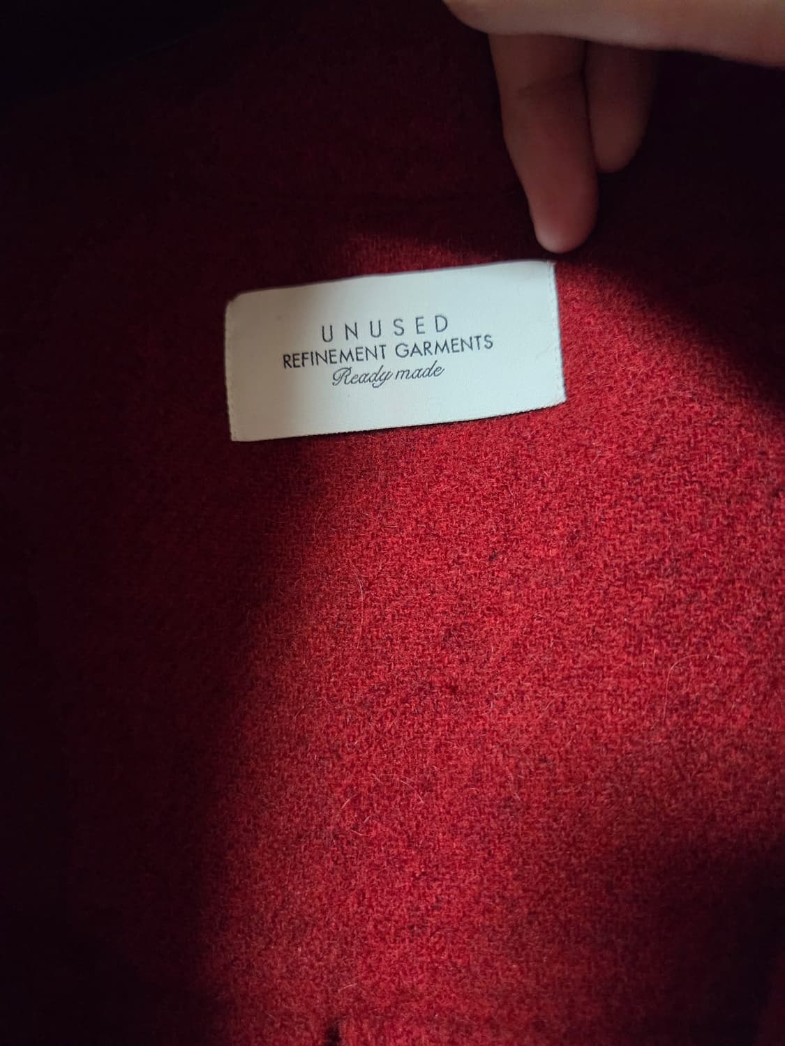 UNUSED 22FW 알파카 울 셔츠 상품이미지4