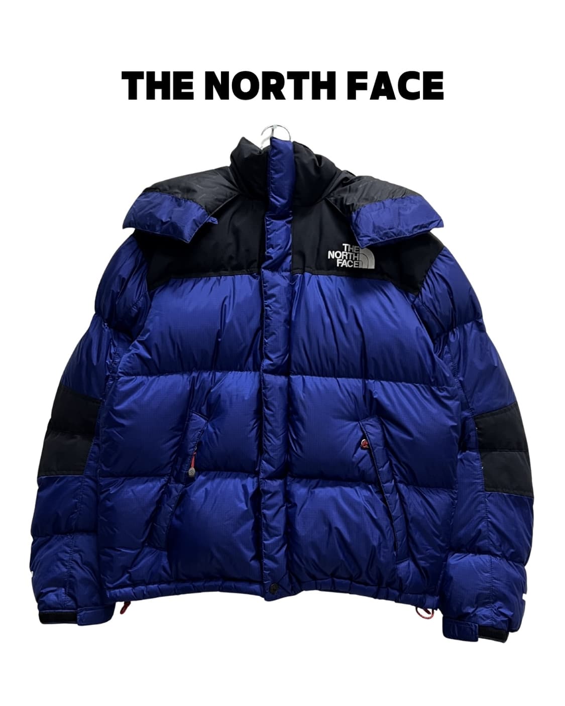 노스페이스 700필 윈드스토퍼 드롭 구스다운 패딩 자켓 블루 상품이미지1