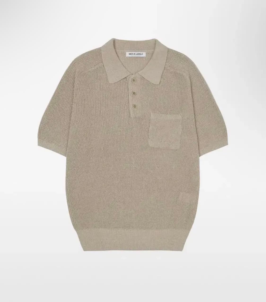 맨인정글 트로피칼 폴로 반팔 니트 오트밀 XL 상품이미지2