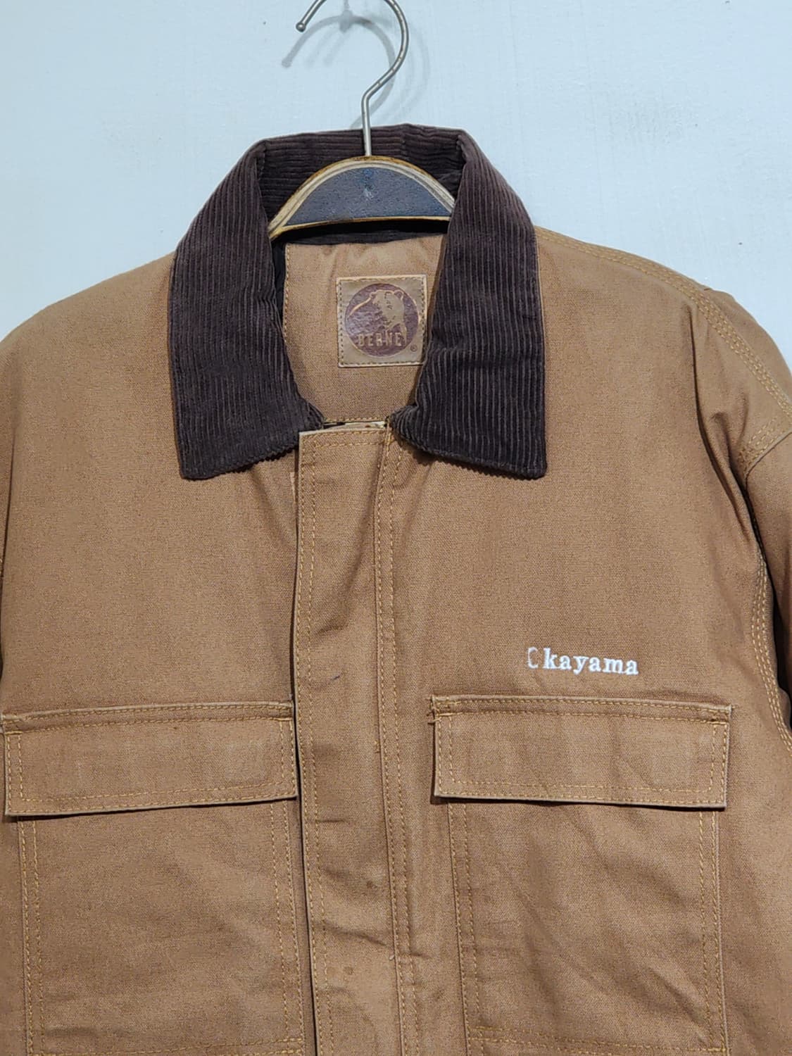 (M) 베른 초어자켓 된장색 워크자켓 안감누빔 아메카지 상품이미지2