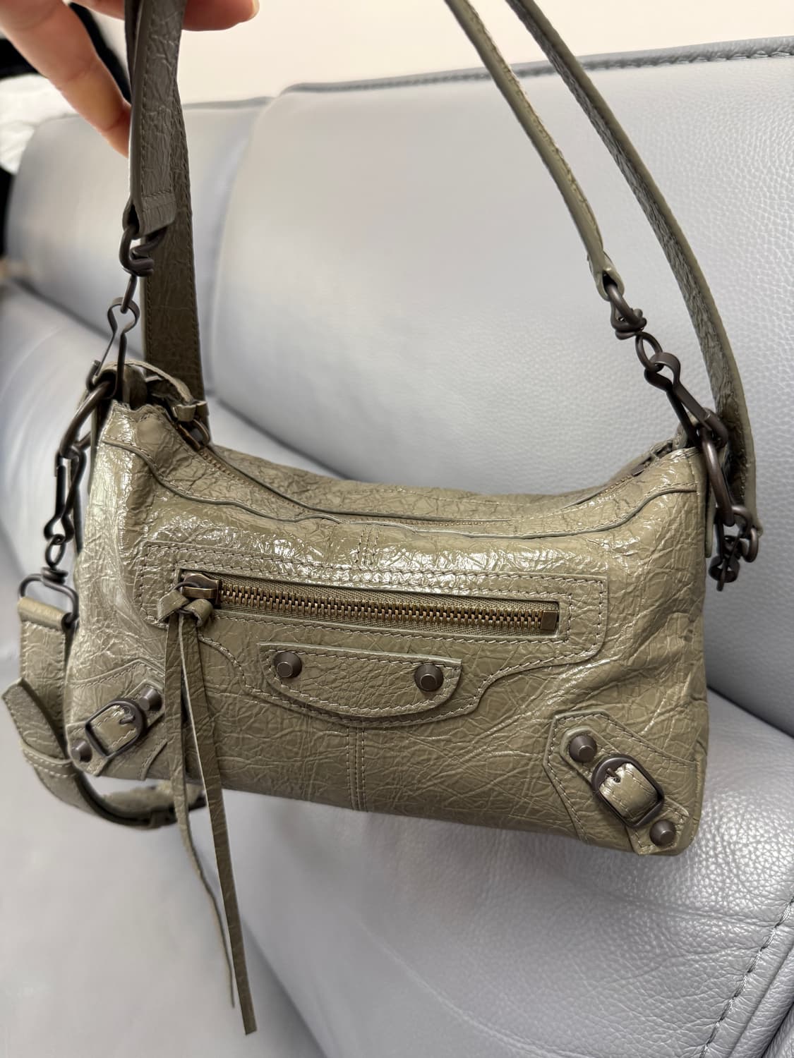 2026 신상 발렌시아가 르시티 모토 미니-아미그린 상품이미지2