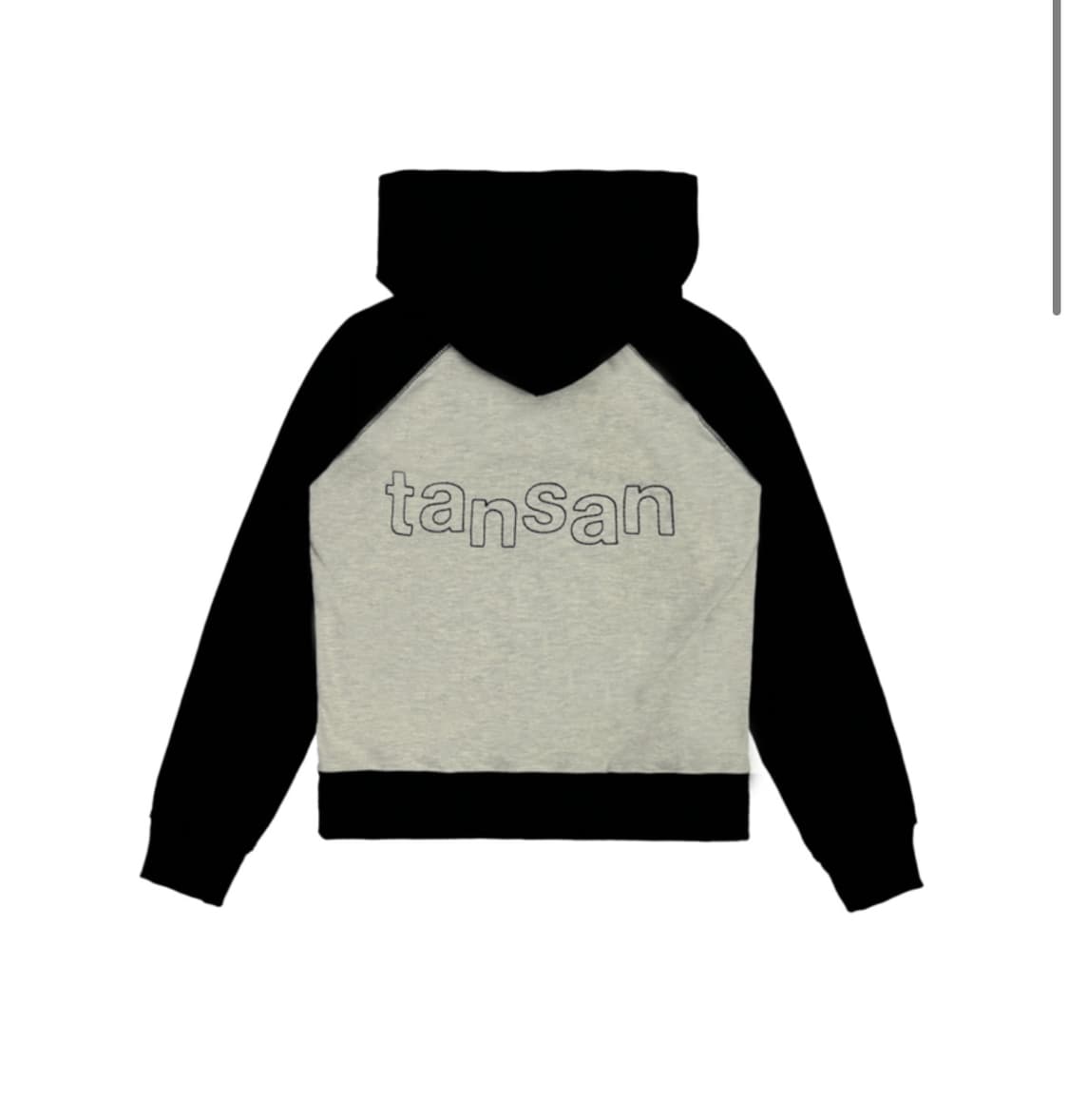 탄산 링거 후드집업 블랙/오트밀 상품이미지1