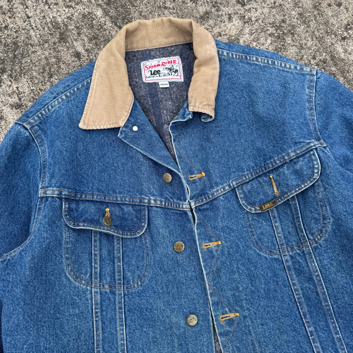 [XXL] 80s Lee 리 스톰라이더 블랭킷 데님 자켓 상품이미지6