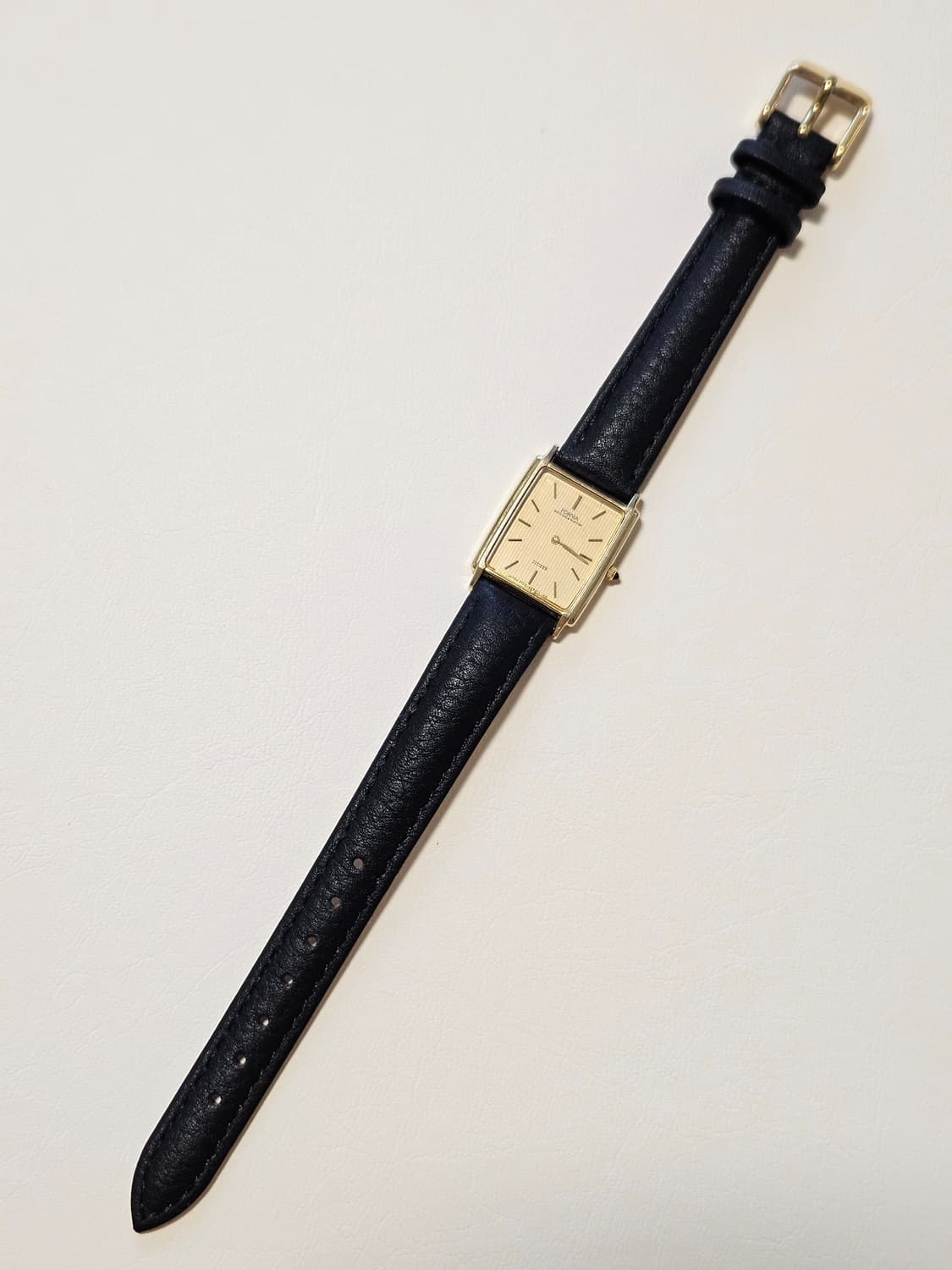 빈티지 시티즌 Forma 금장 사각 가죽 시계(여성용) 상품이미지5