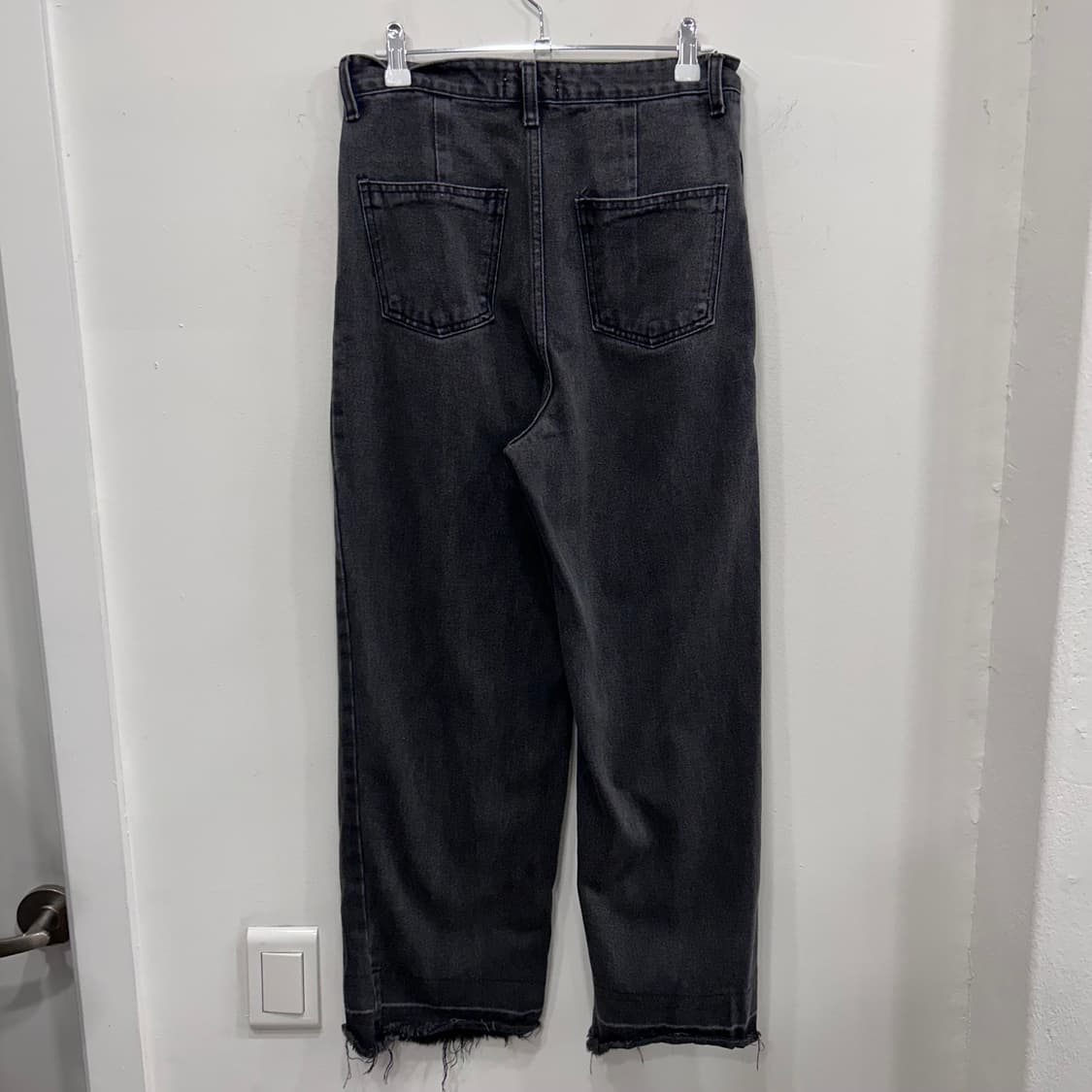 LVC X 블랙원데이 원턱 와이드 데끼 흑청 데님팬츠 상품이미지5