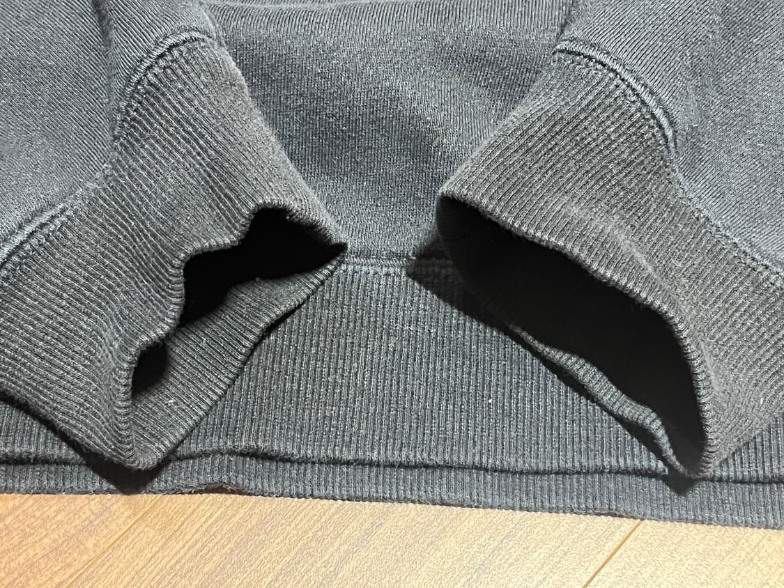 스투시 베이직 로고 후드티 블랙 L 상품이미지5