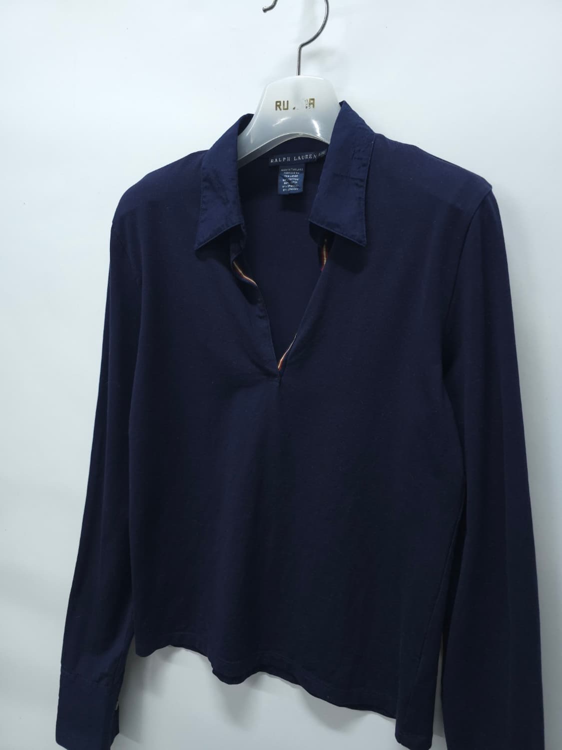 폴로랄프로렌 노치넥라인 네이비 긴팔 티셔츠 L 상품이미지3