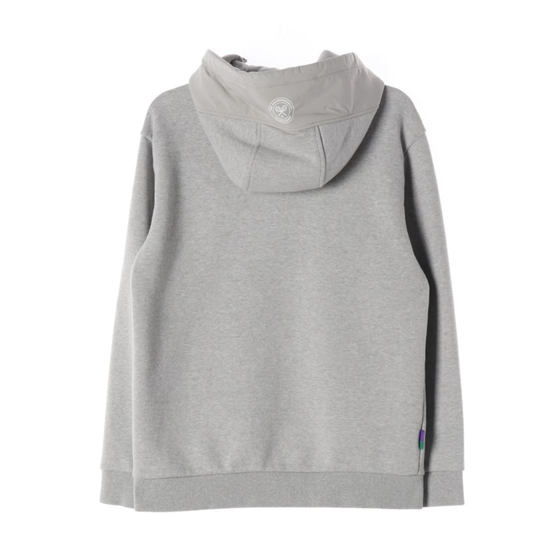 헤지스 x 윔블던 콜라보 자수 로고 후드 집업 그레이 L 상품이미지2