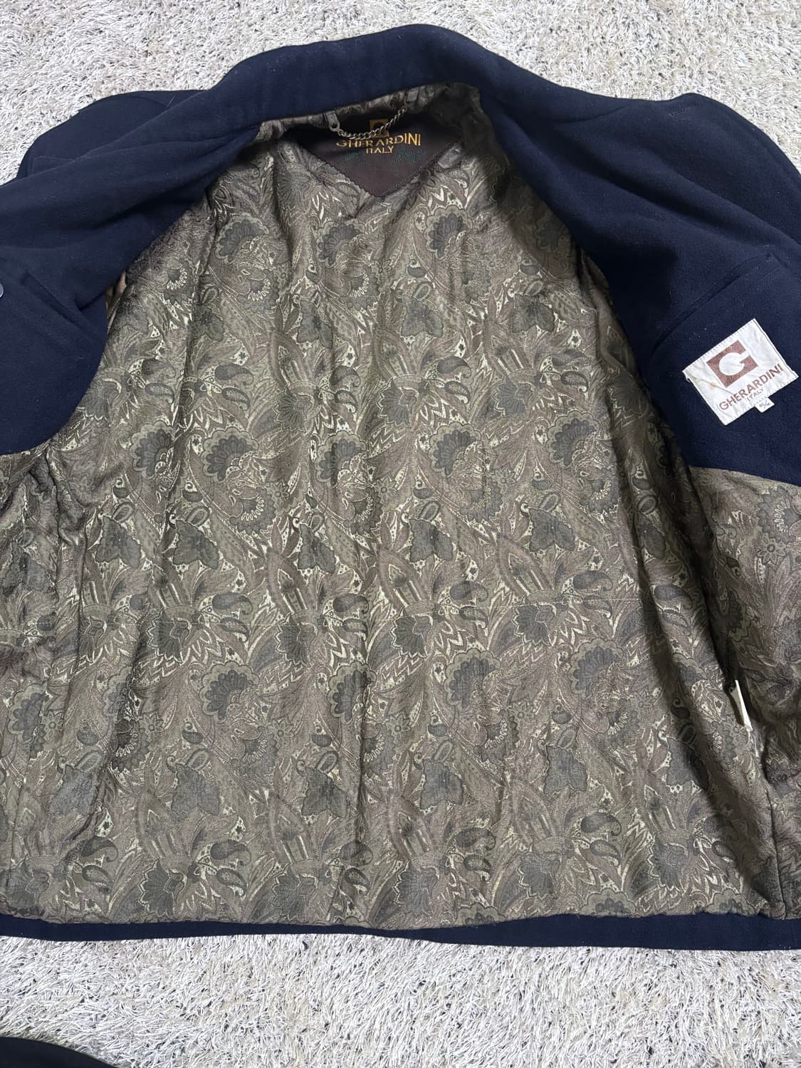 일본판 GHERARDINI 울 자켓 사이즈 105 상품이미지5