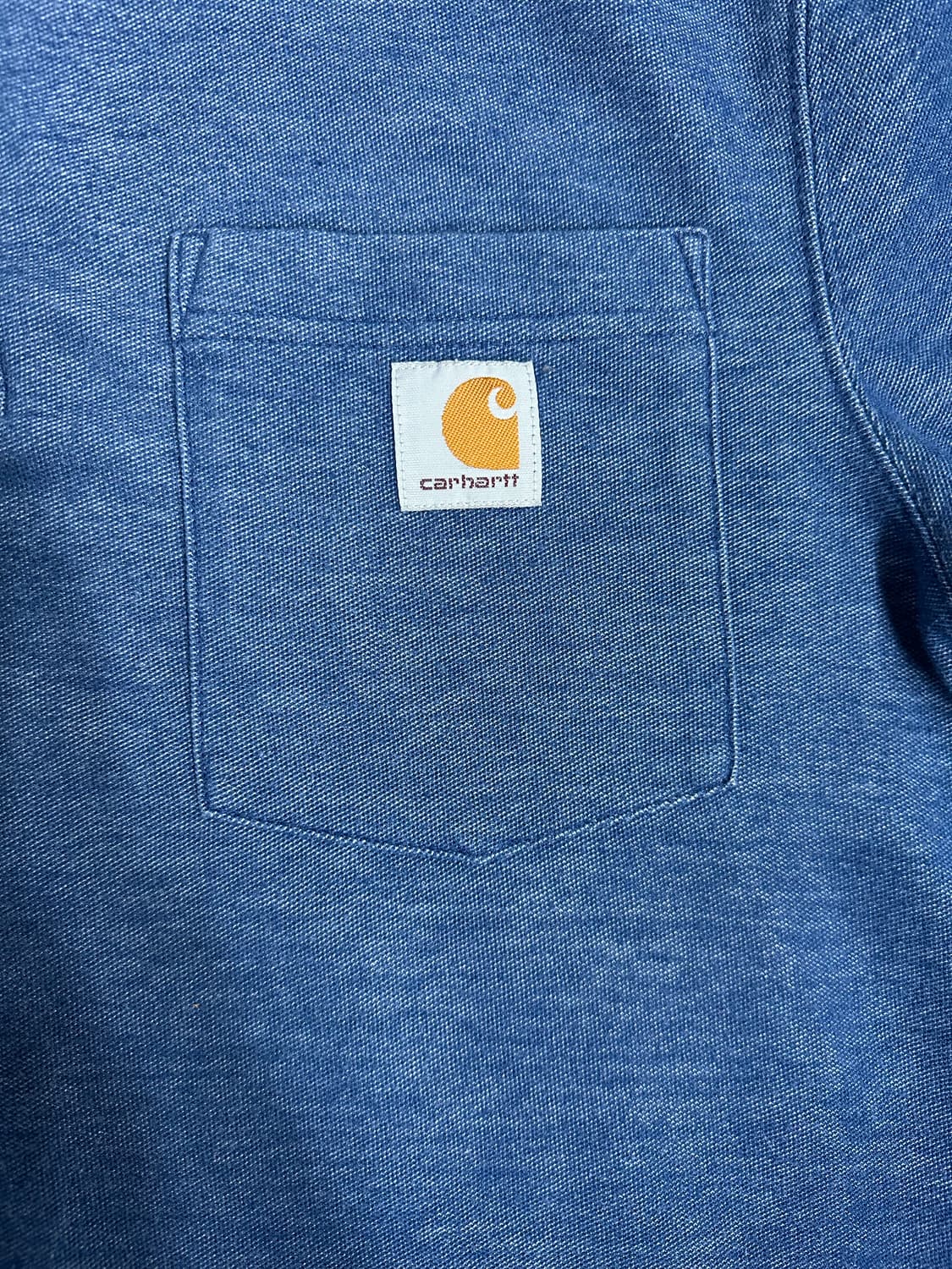 칼하트 반팔 카라티 네이비 실측사이즈M 상품이미지2