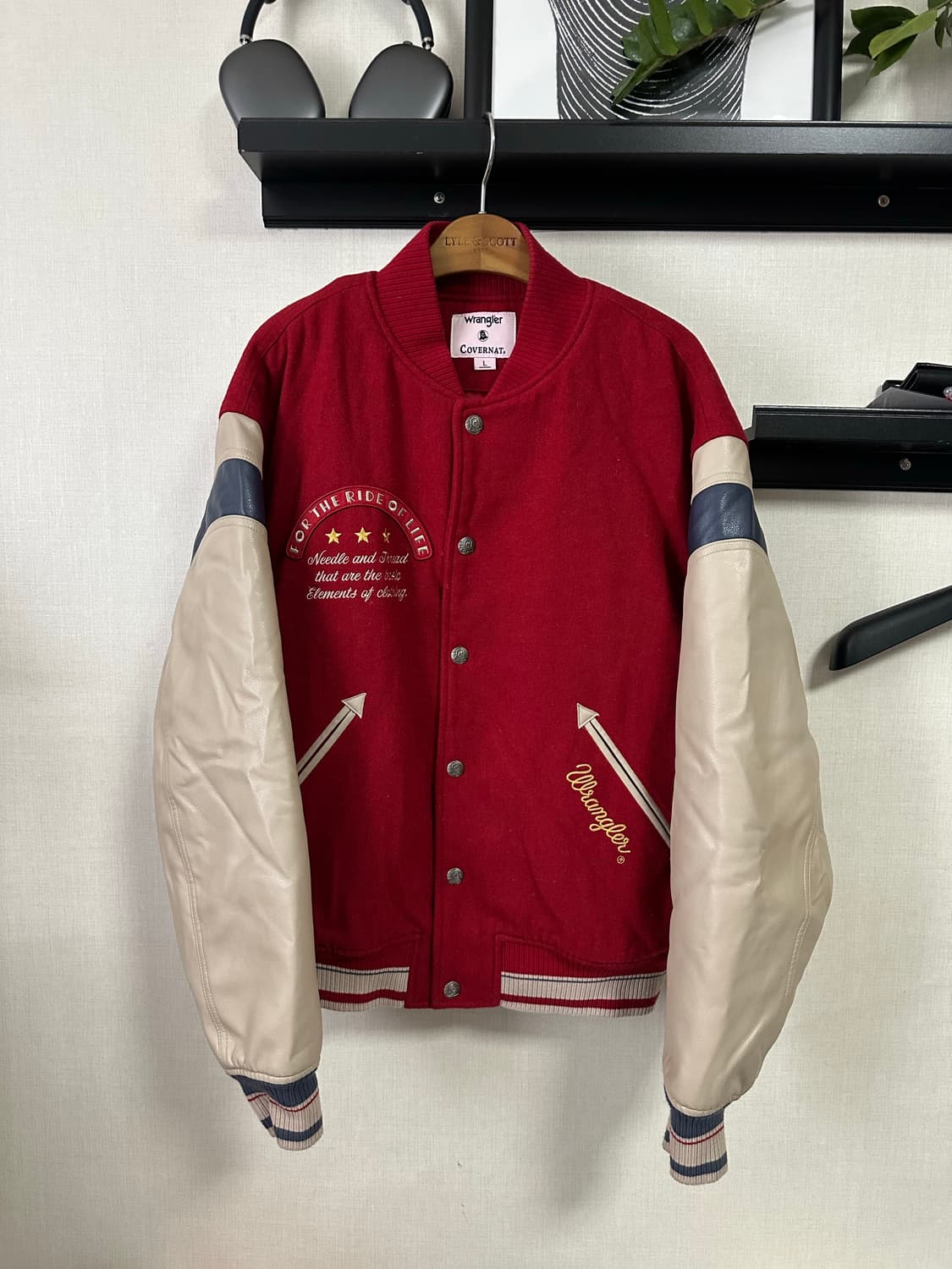 랭글러 x 커버낫 바시티 자켓 L 상품이미지2