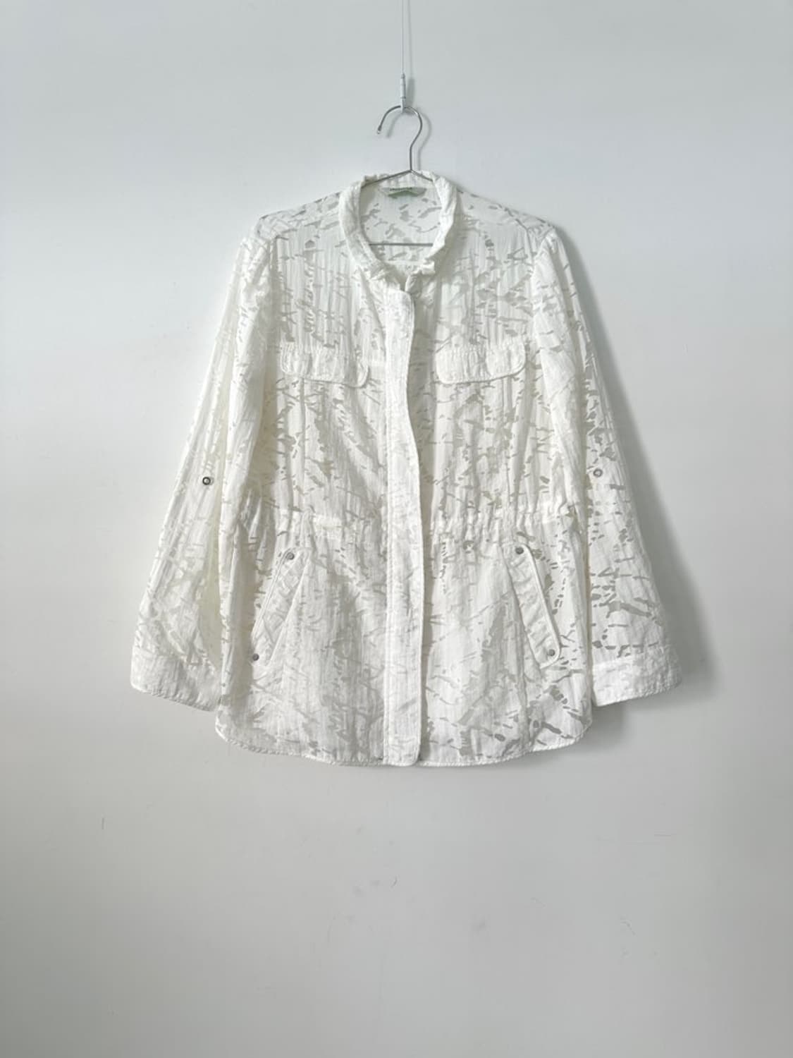 CROCODILE LADIES sheer pattern zip up 상품이미지6