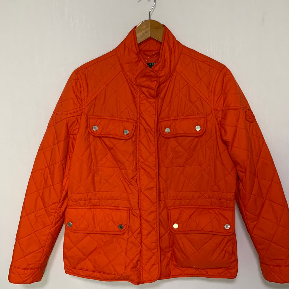 로렌 랄프로렌 폴로 여성 오렌지 퀼팅 자켓 빈티지 상품이미지2