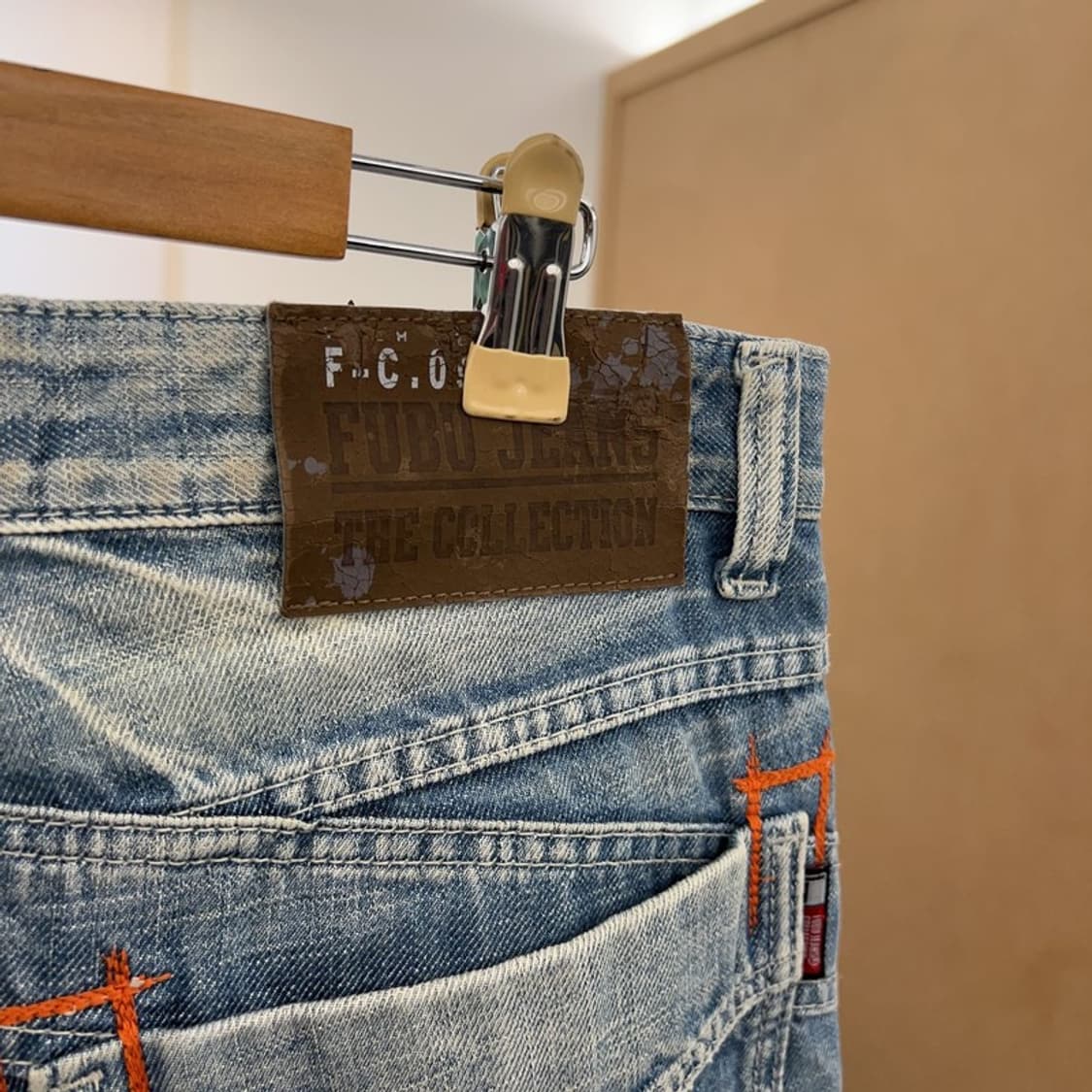 푸부 FUBU 올드스쿨 데님팬츠 반바지 32인치 C04145  상품이미지3