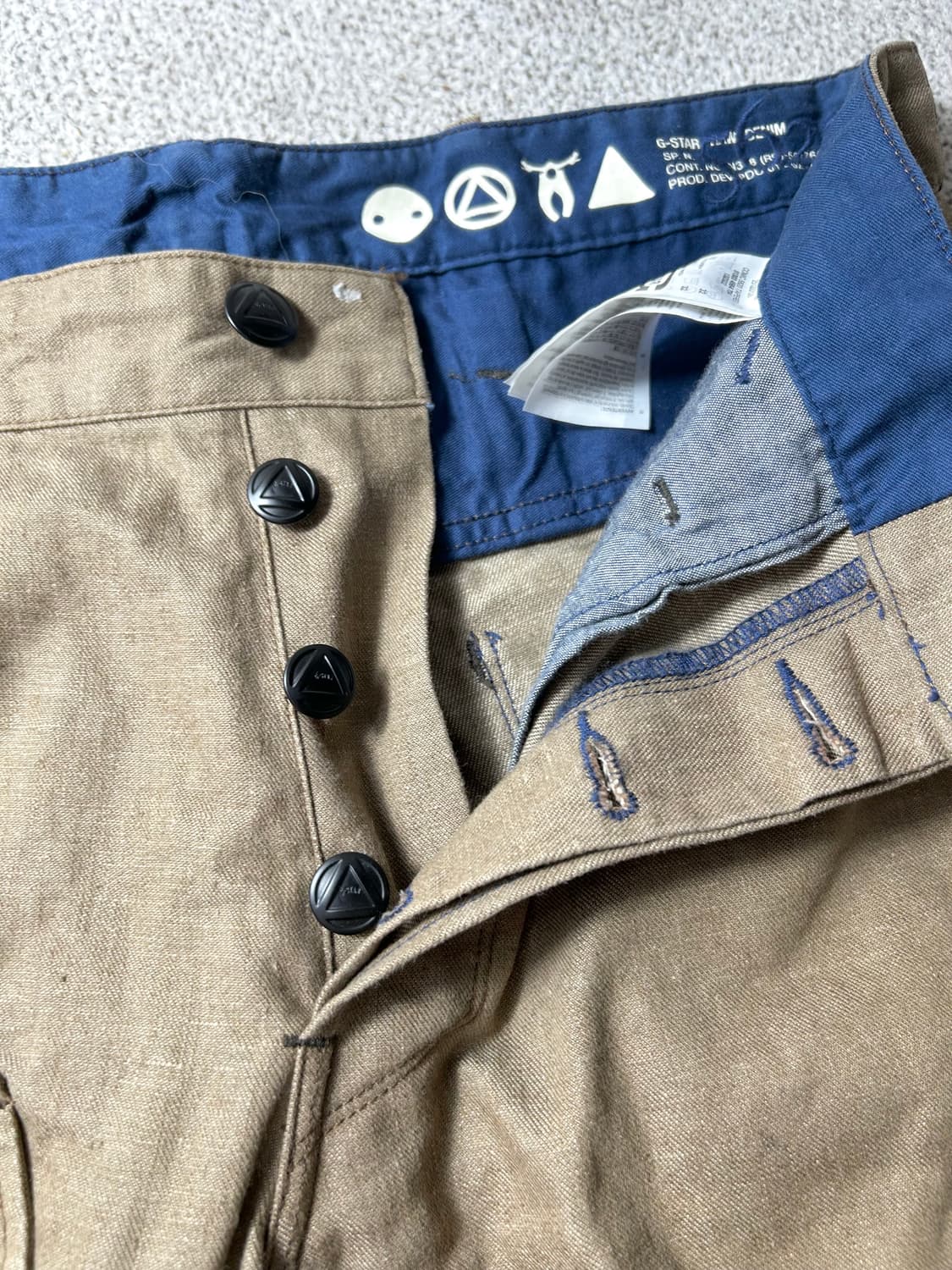 G-Star RAW 치노팬츠 카고 팬츠 베이지 샌드 32 상품이미지4