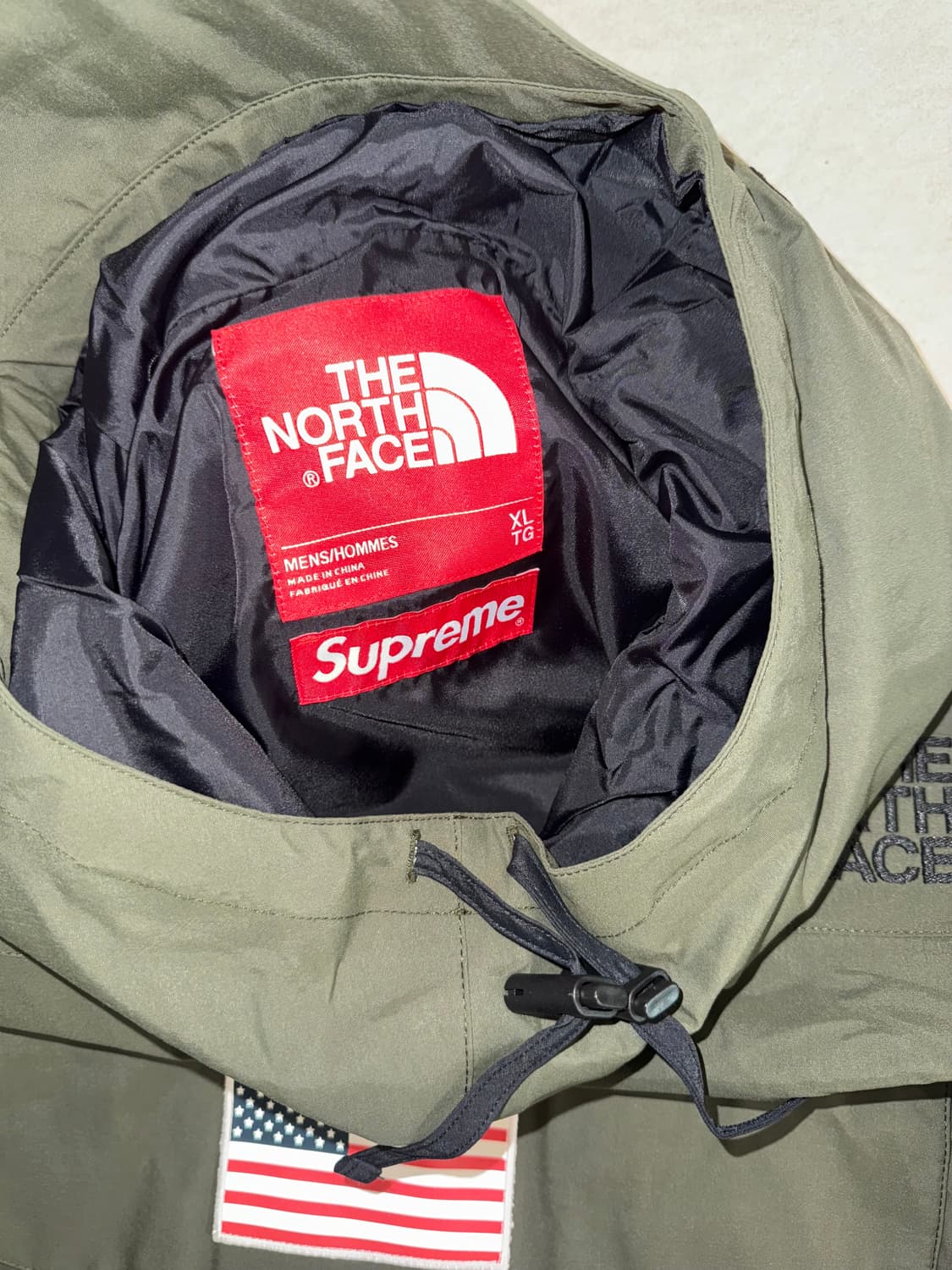 (XL) 노스페이스x슈프림 성조기 아노락 자켓 상품이미지4