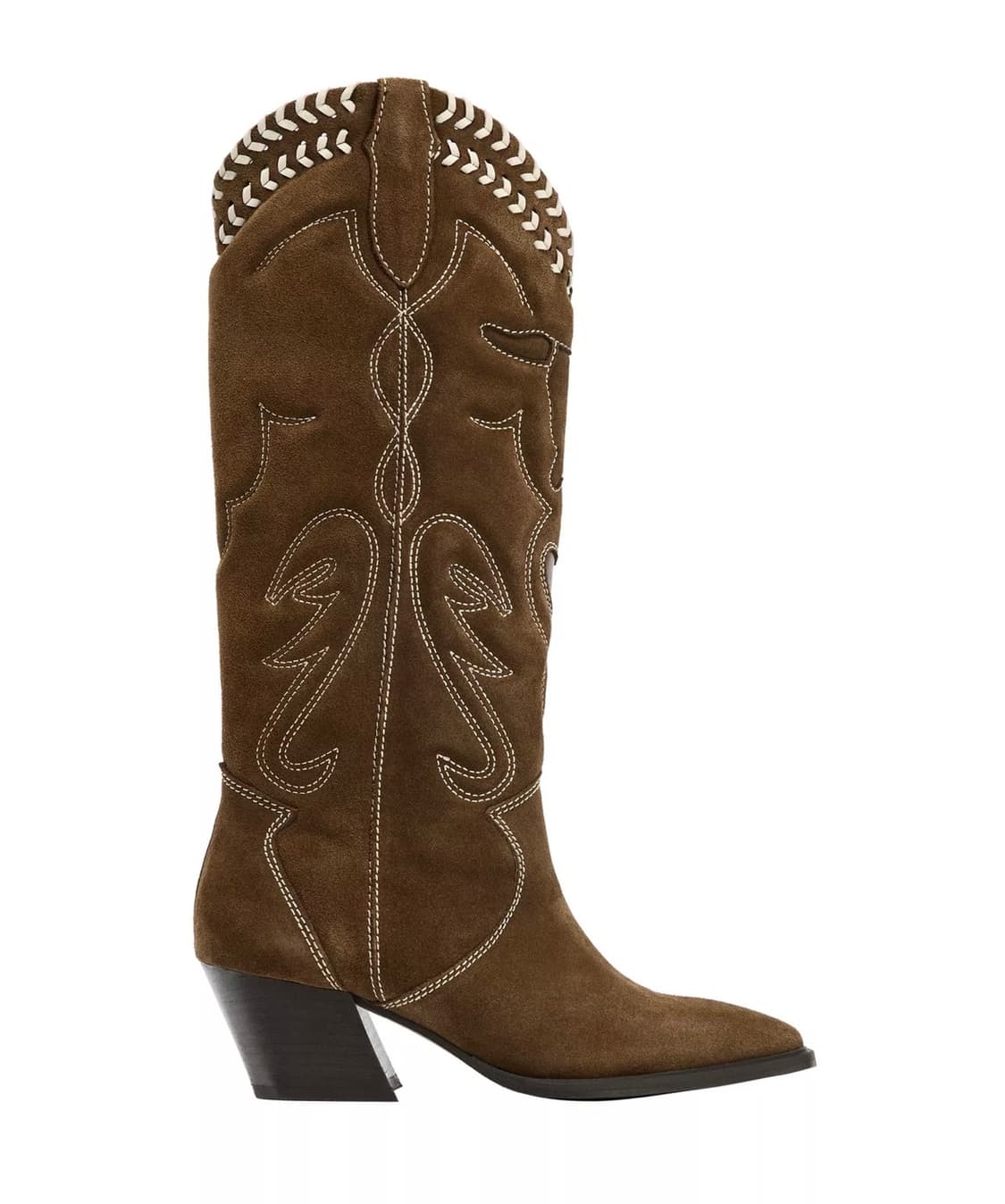 Zara 자수 장식 레더 부츠 상품이미지1