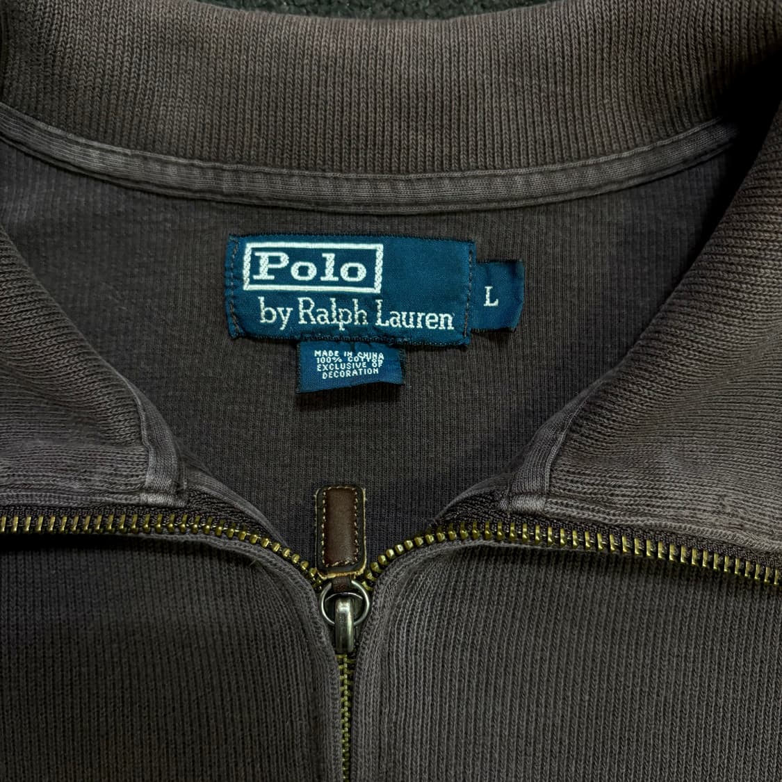 폴로 버건디 반집업 카라 롱슬리브 L 상품이미지5