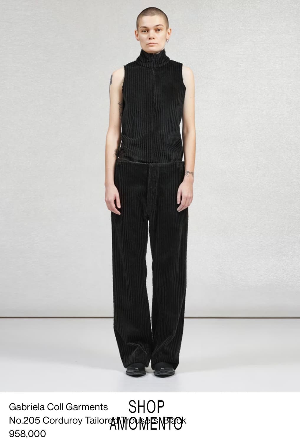 가브리엘라콜가먼츠 Corduroy Tailored Trouse 상품이미지1