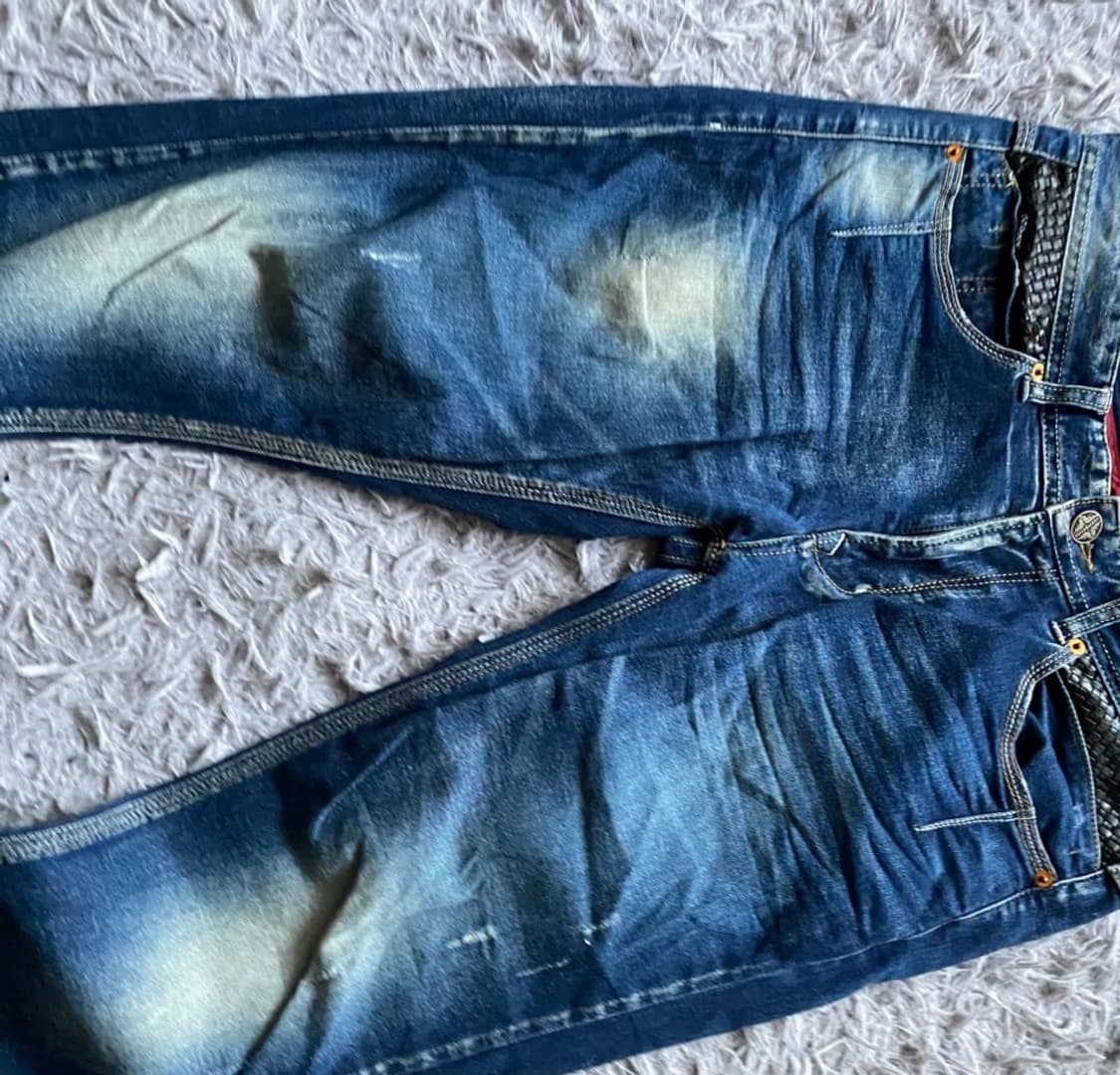 빈티지 자수 데님팬츠 청바지 상품이미지4