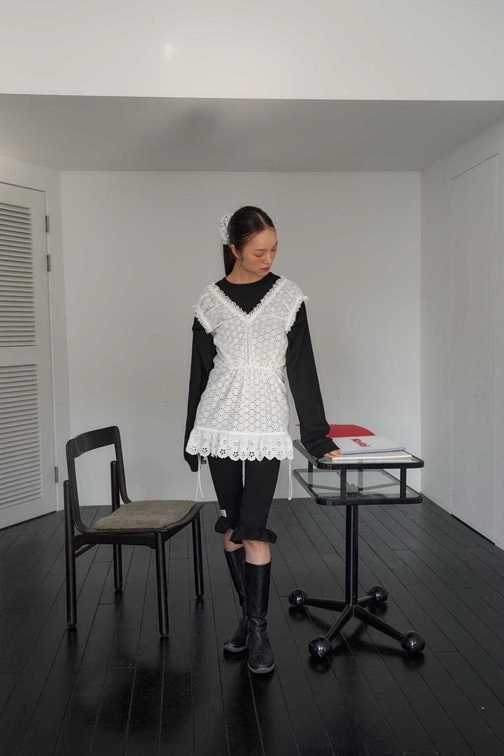 아우어솔티 Floral Eyelet Mini dress 미니 드레스 상품이미지5