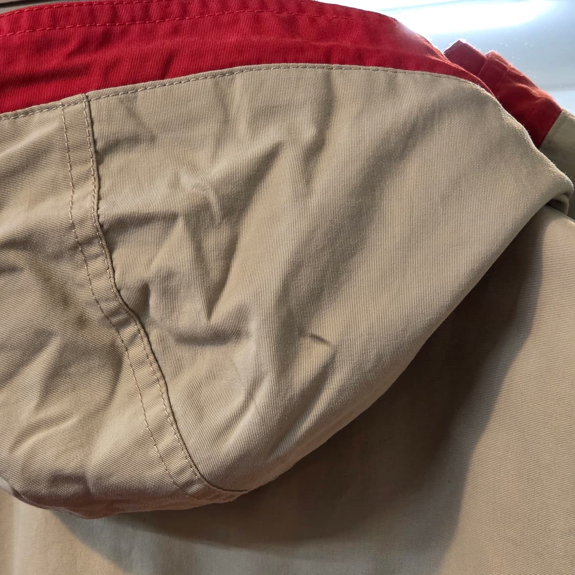 JPN 빈티지 베이지 오렌지 배색 바람막이 상품이미지7